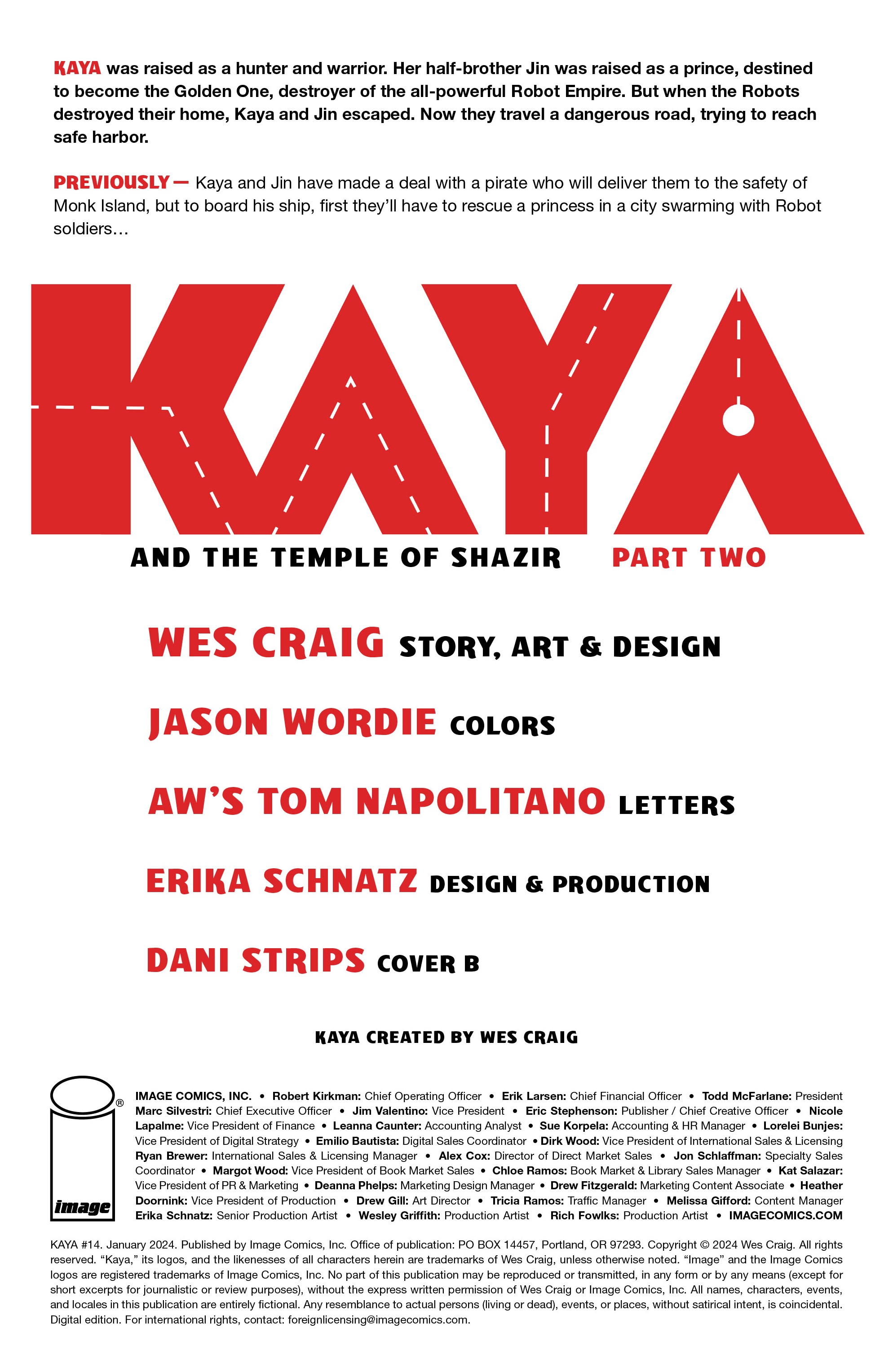 Read online Kaya comic -  Issue #14 - 2