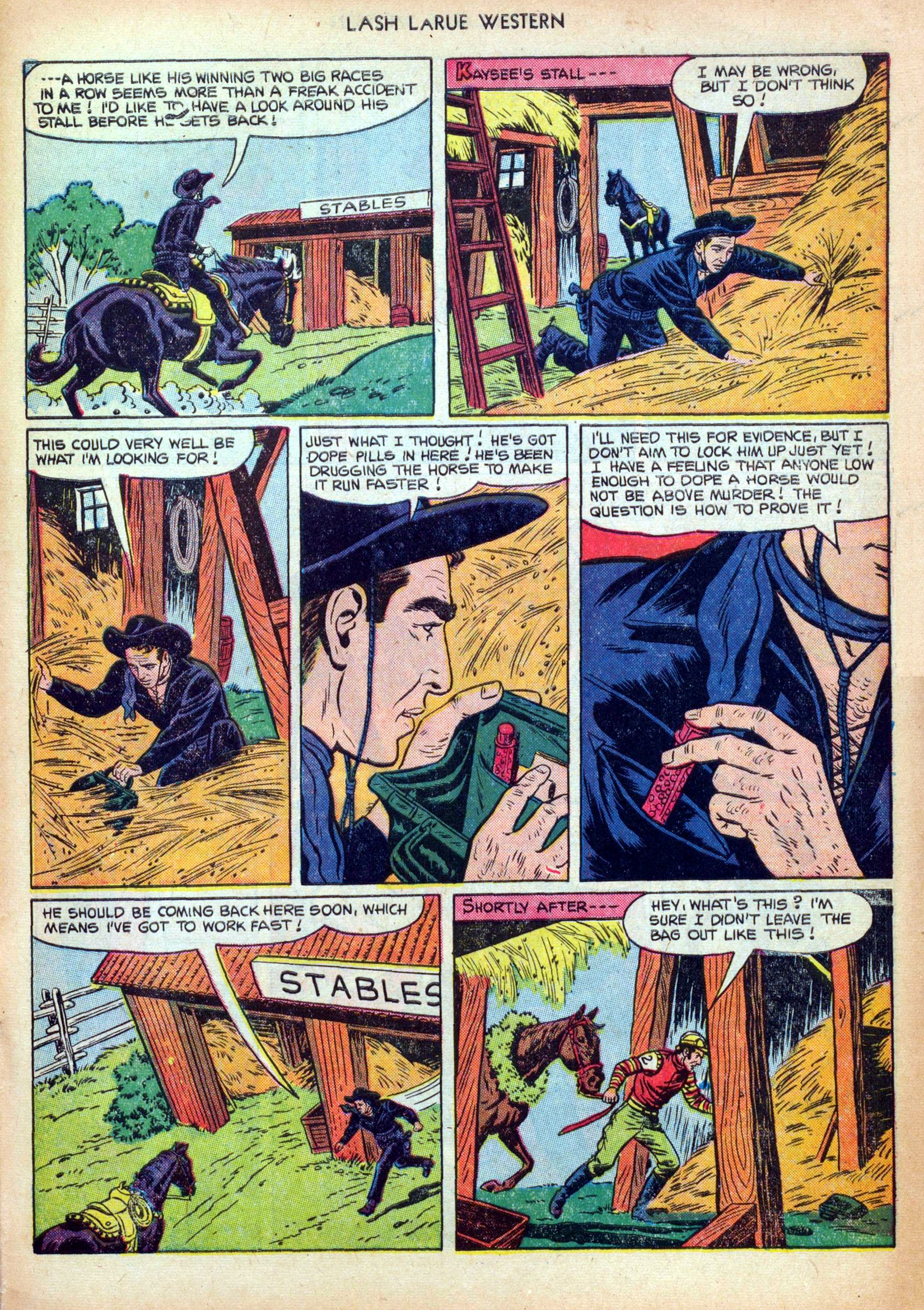 Read online Lash Larue Western (1949) comic -  Issue #25 - 33
