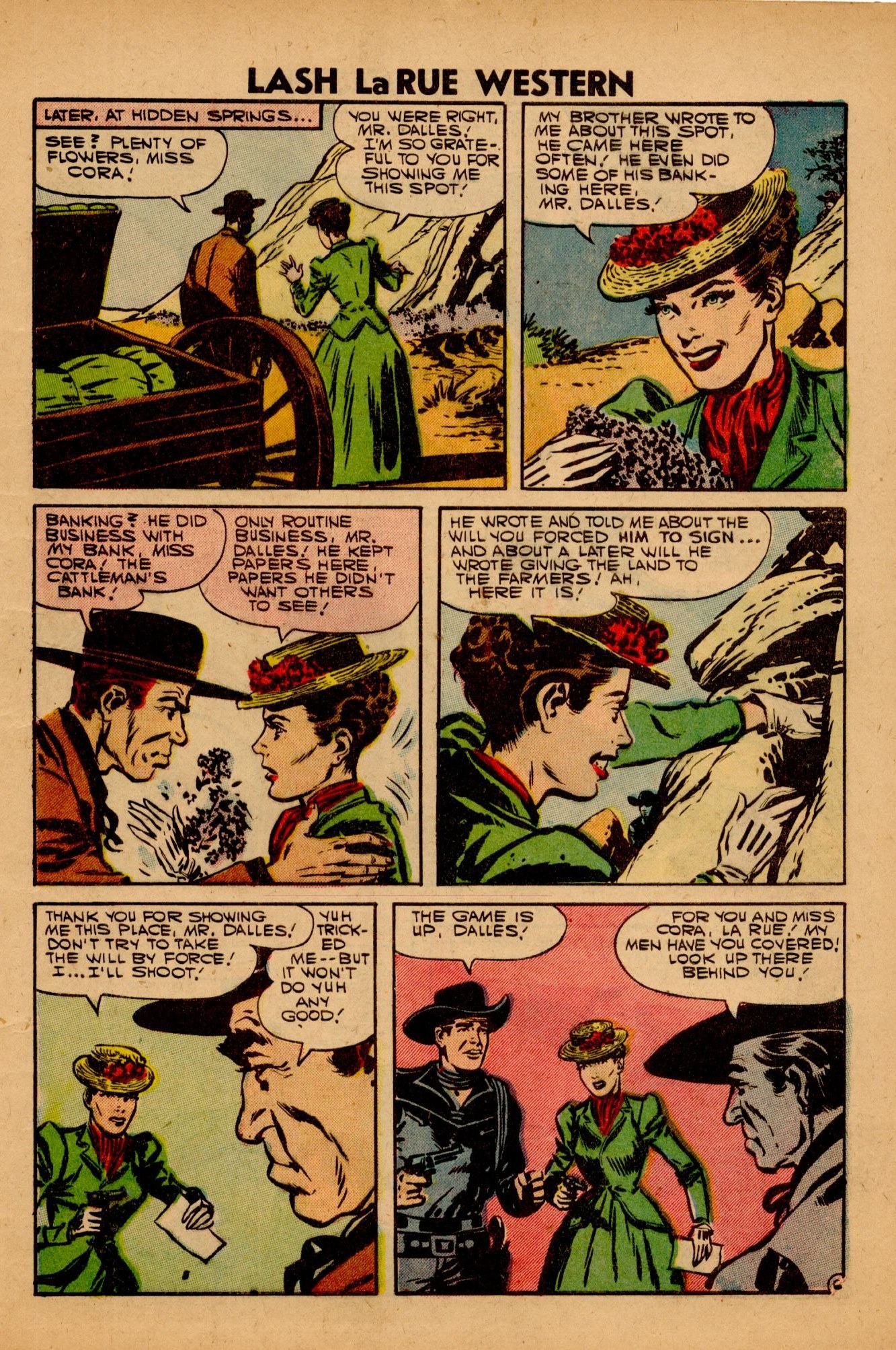 Read online Lash Larue Western (1949) comic -  Issue #63 - 9