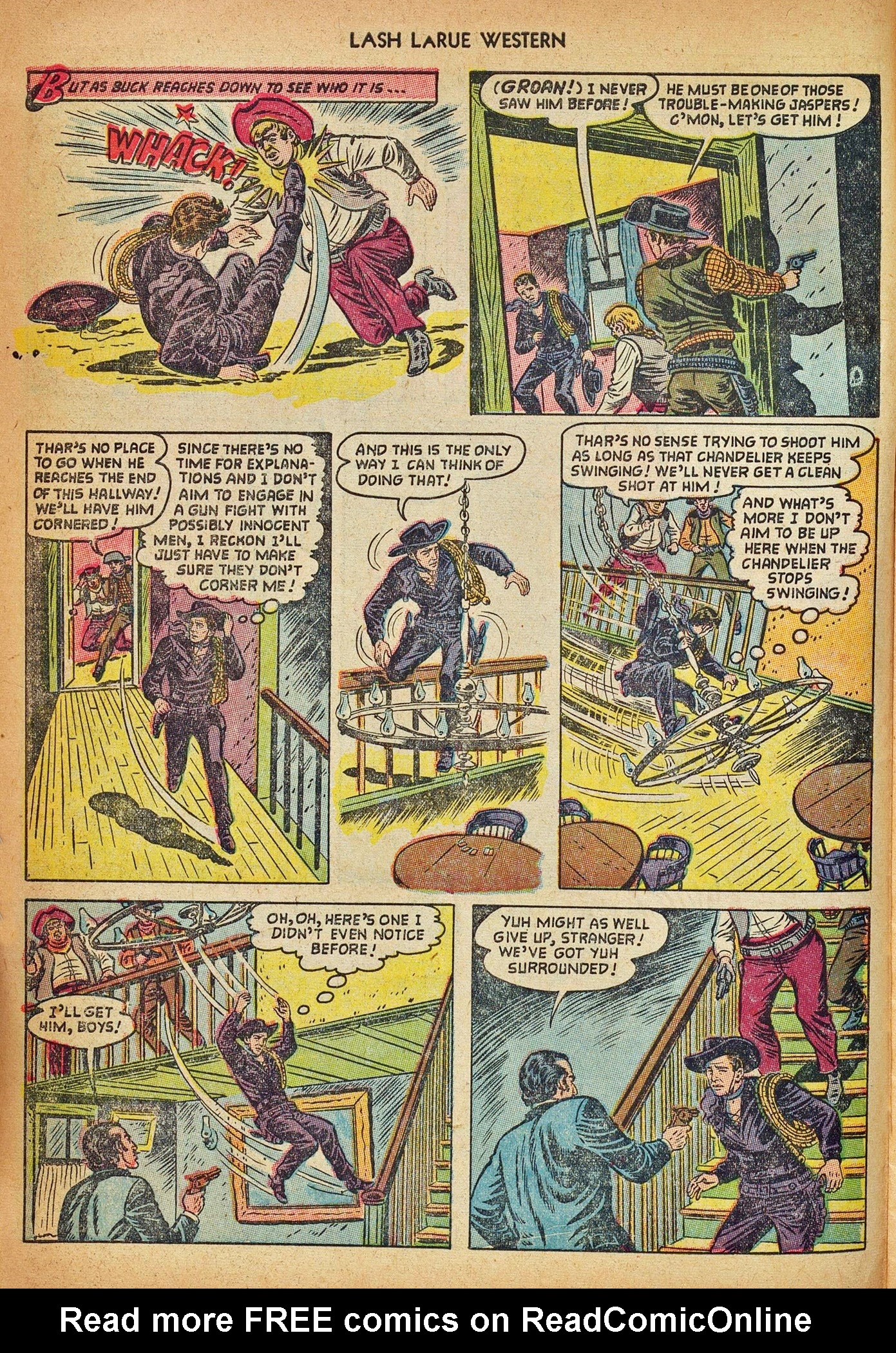 Read online Lash Larue Western (1949) comic -  Issue #42 - 10