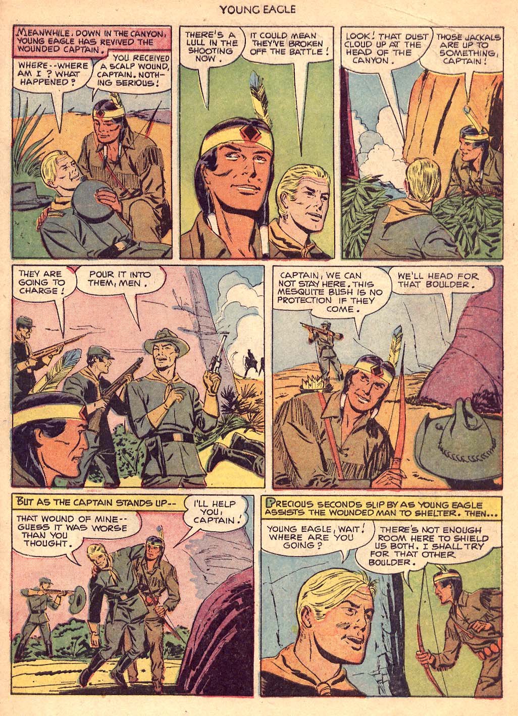 Read online Young Eagle comic -  Issue #6 - 21
