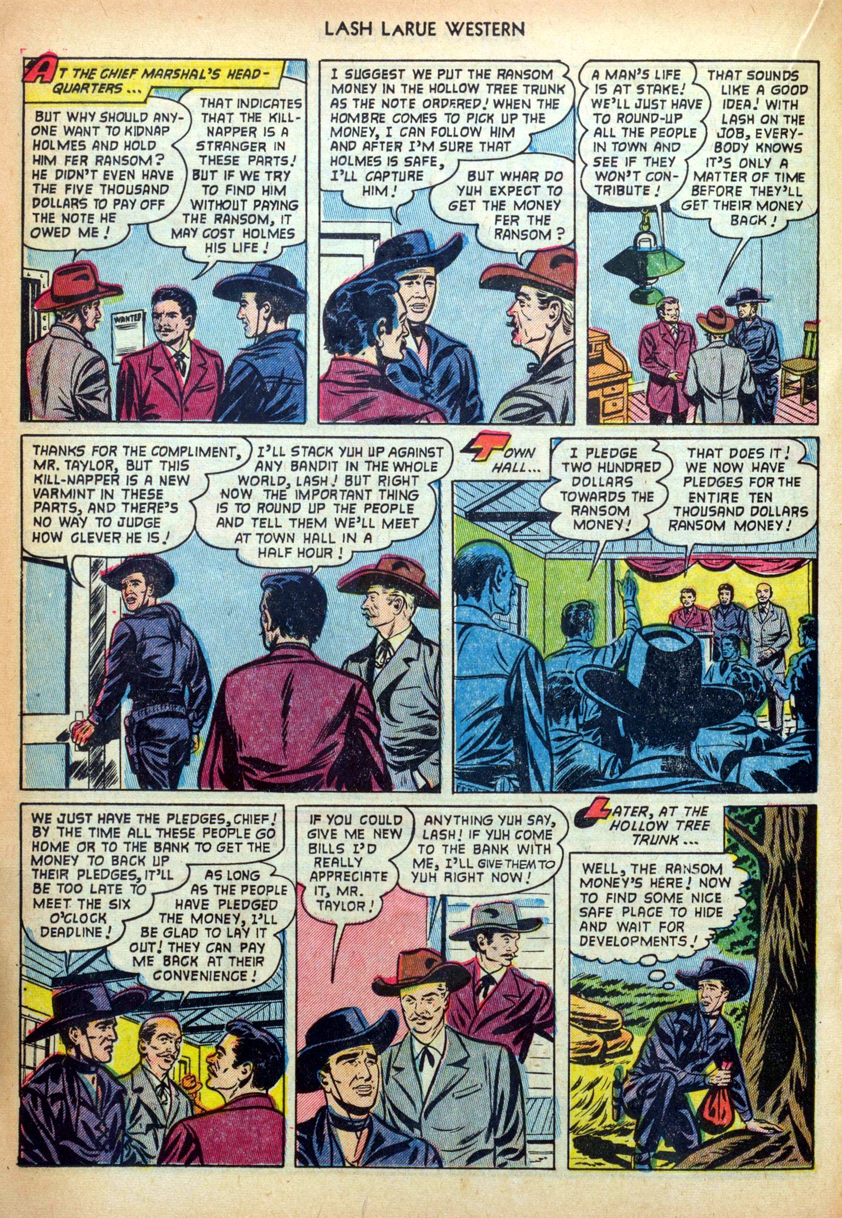 Read online Lash Larue Western (1949) comic -  Issue #34 - 20