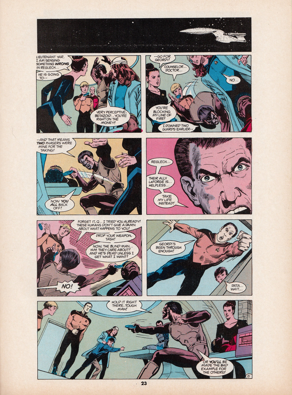 Read online Star Trek The Next Generation (1990) comic -  Issue #6 - 23