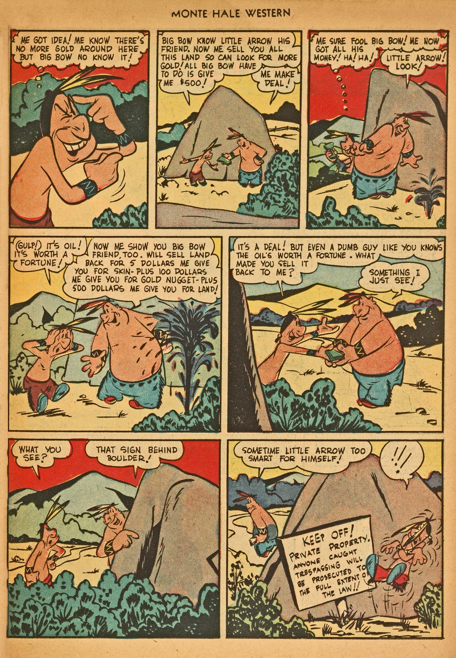 Read online Monte Hale Western comic -  Issue #30 - 39