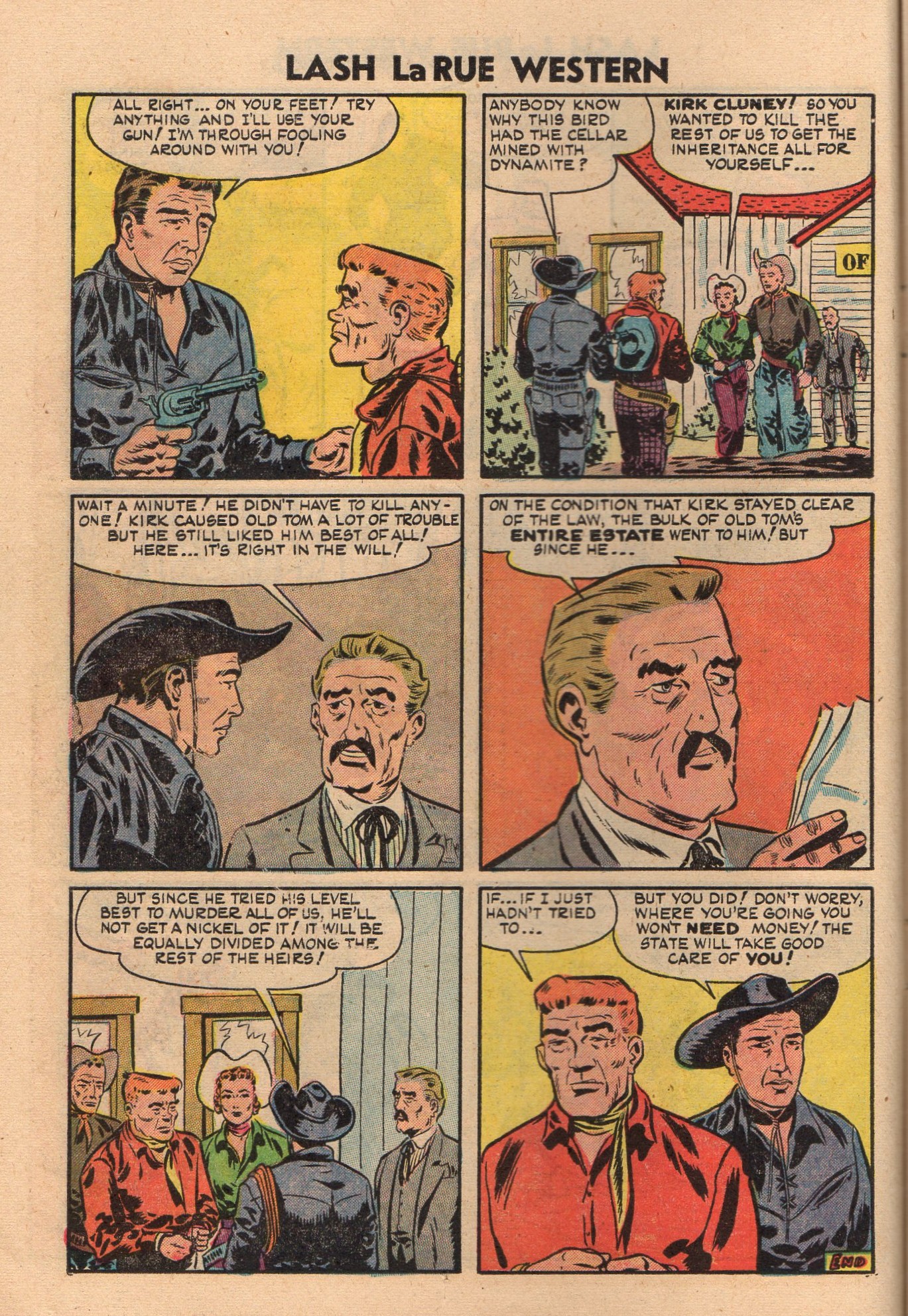 Read online Lash Larue Western (1949) comic -  Issue #50 - 14