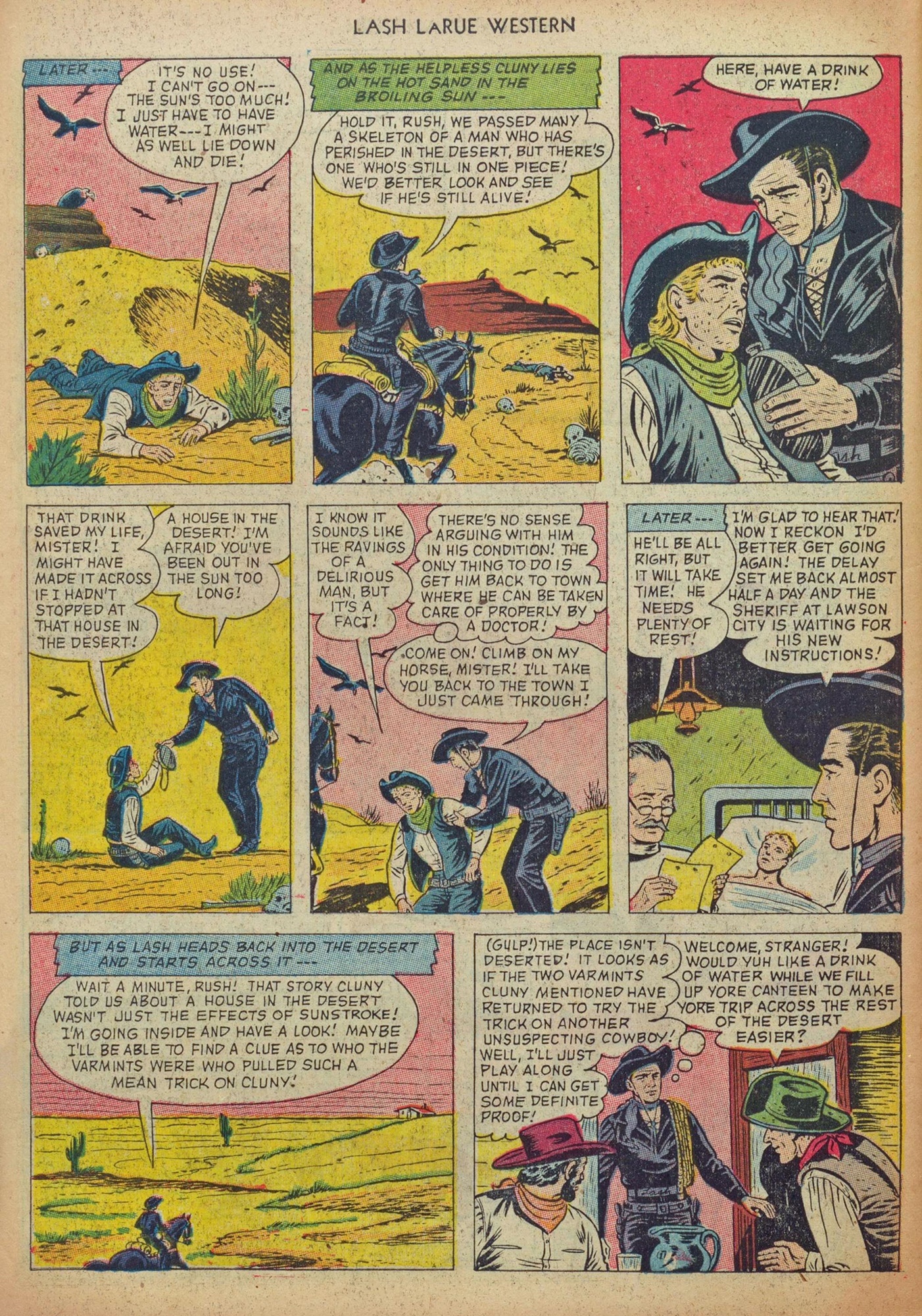 Read online Lash Larue Western (1949) comic -  Issue #37 - 30