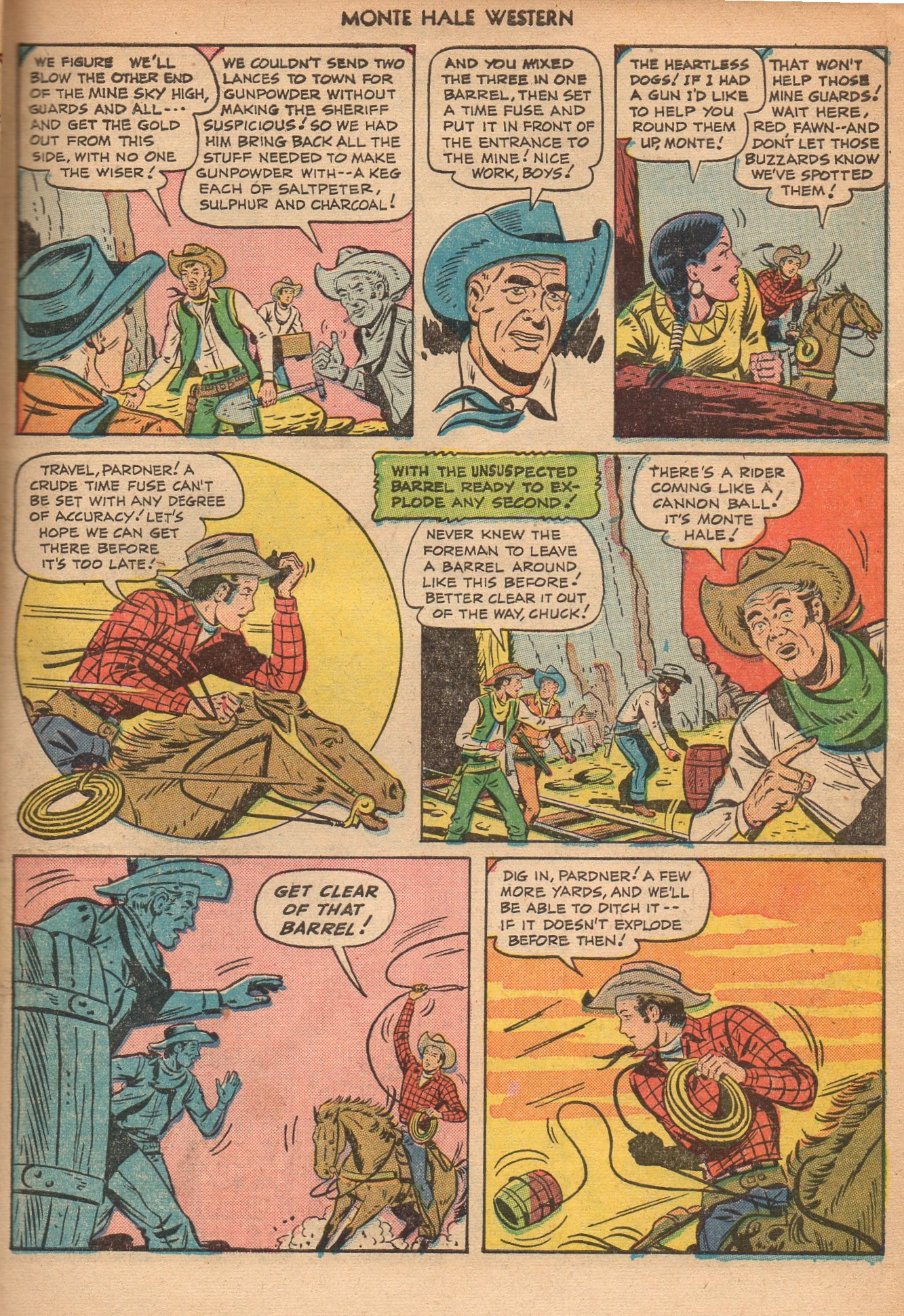 Read online Monte Hale Western comic -  Issue #51 - 47