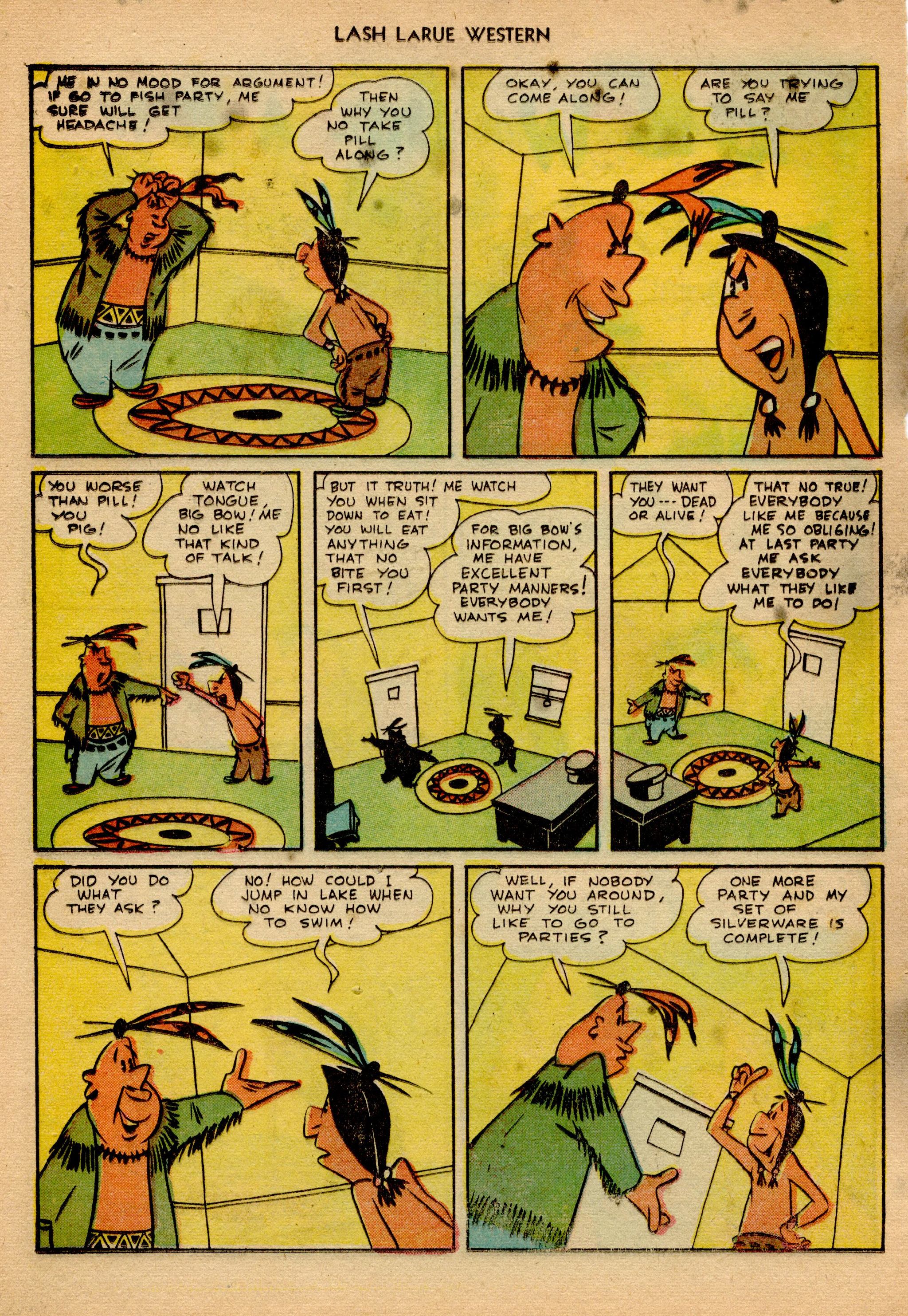 Read online Lash Larue Western (1949) comic -  Issue #23 - 23
