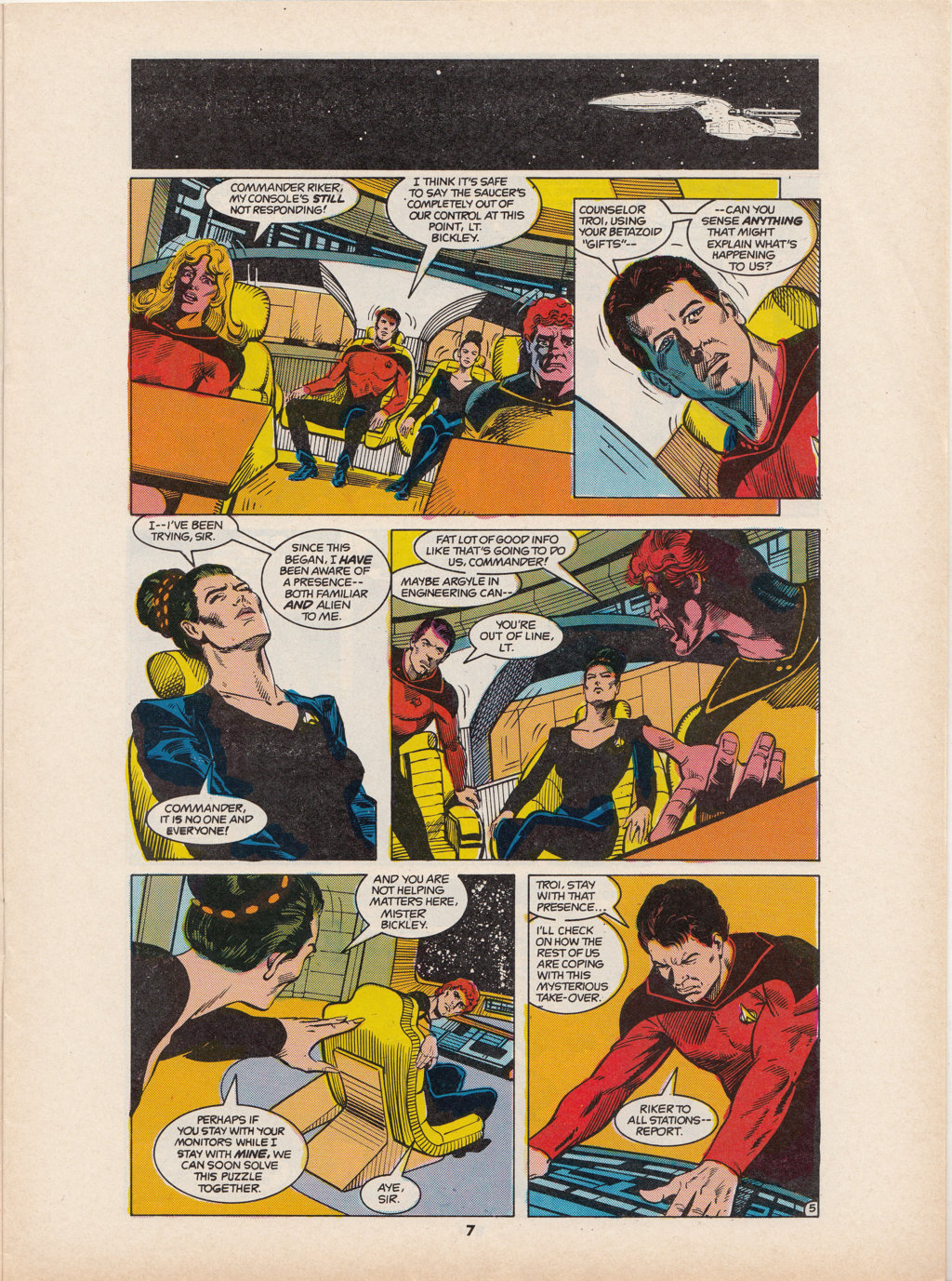 Read online Star Trek The Next Generation (1990) comic -  Issue #5 - 7
