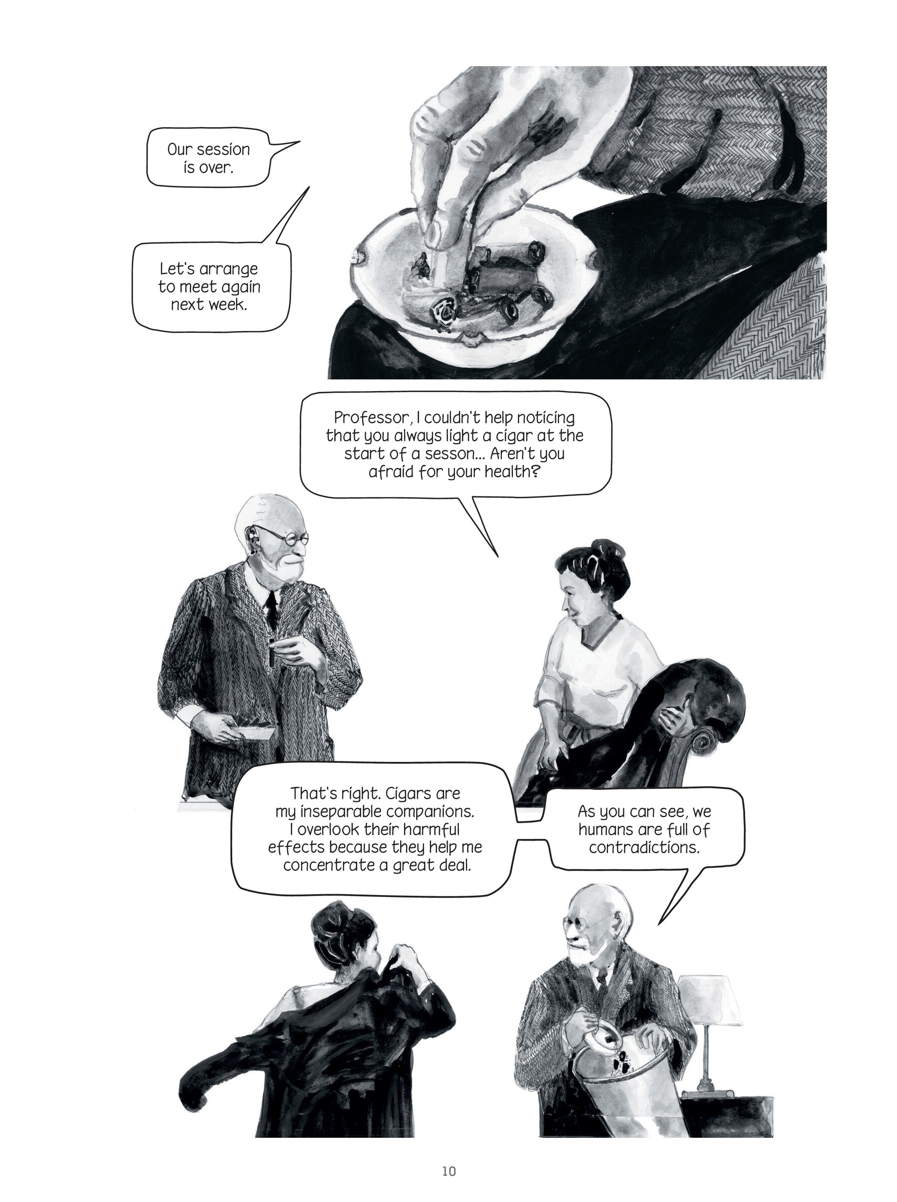 Read online Through Clouds of Smoke: Freud's Final Days comic -  Issue # TPB - 11