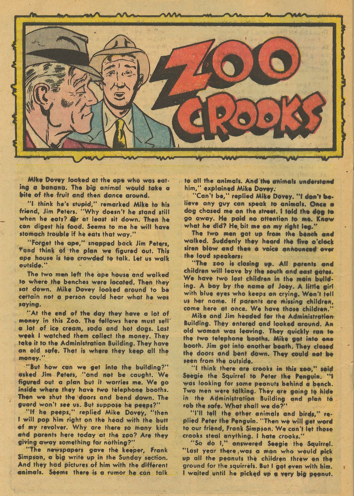 Read online Zoo Funnies comic -  Issue #3 - 20