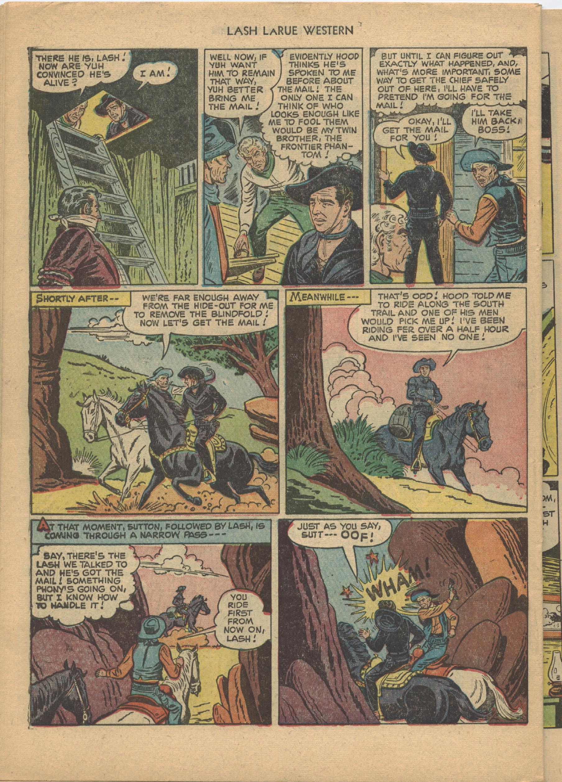 Read online Lash Larue Western (1949) comic -  Issue #21 - 30