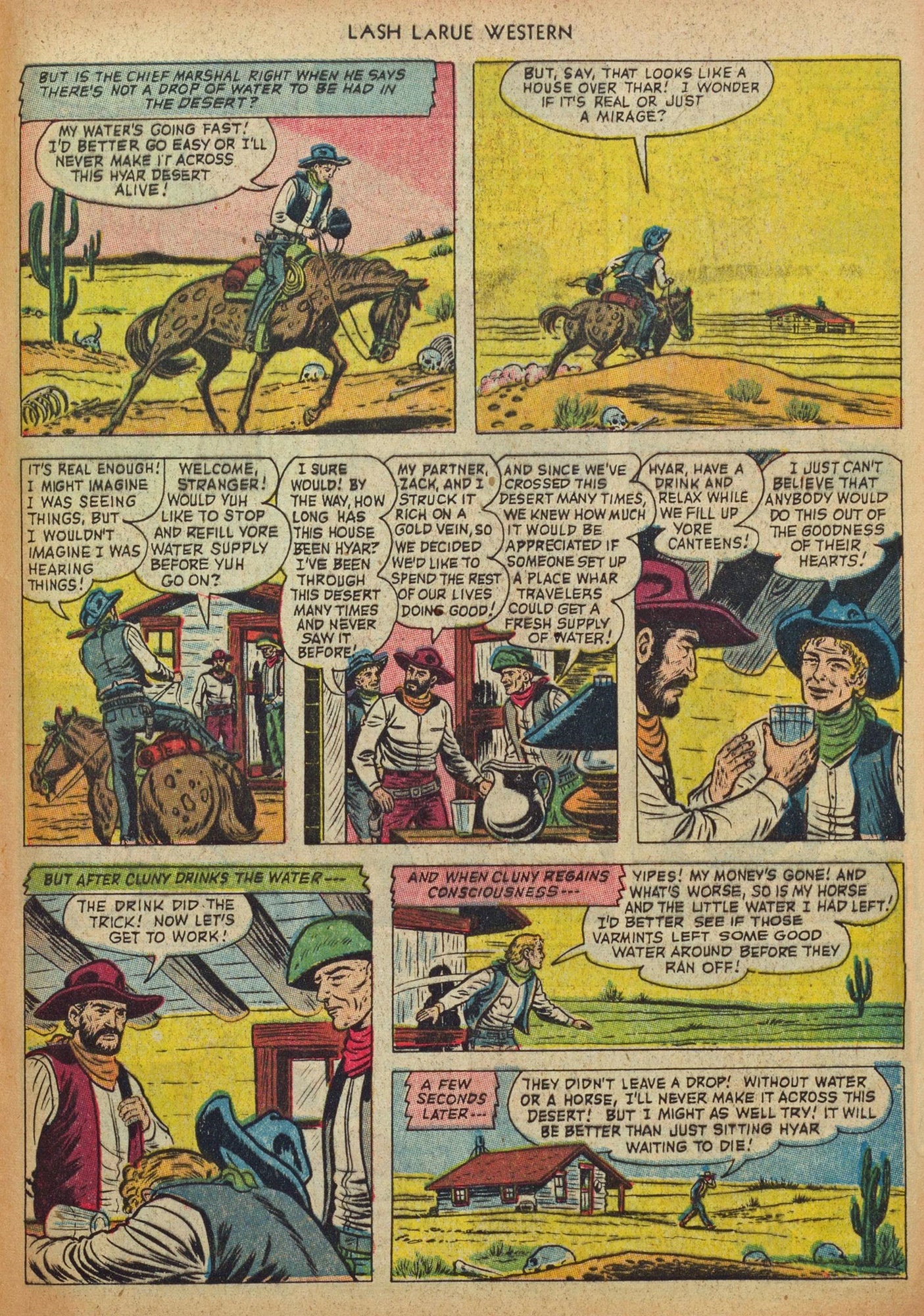 Read online Lash Larue Western (1949) comic -  Issue #37 - 29
