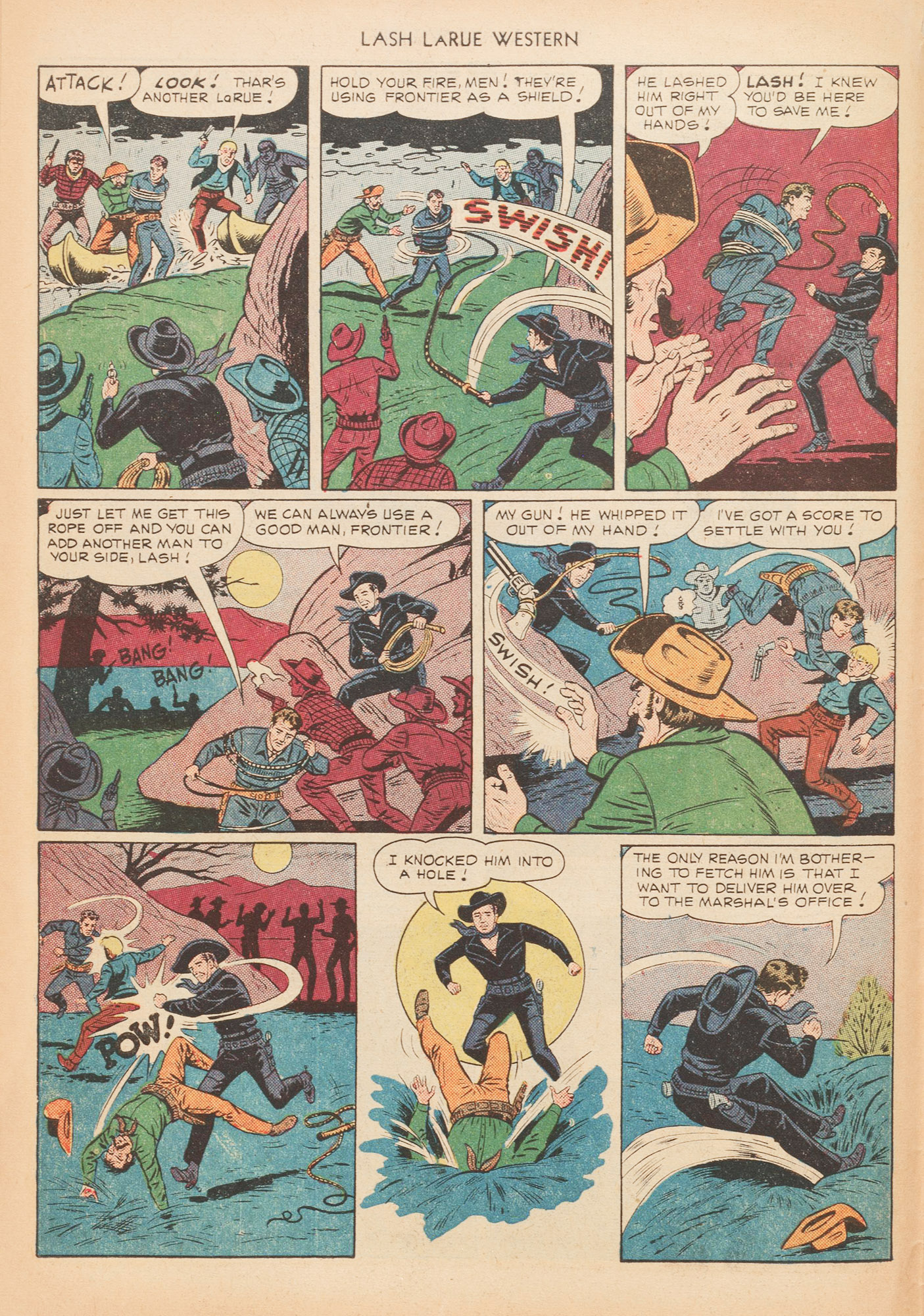 Read online Lash Larue Western (1949) comic -  Issue #10 - 10