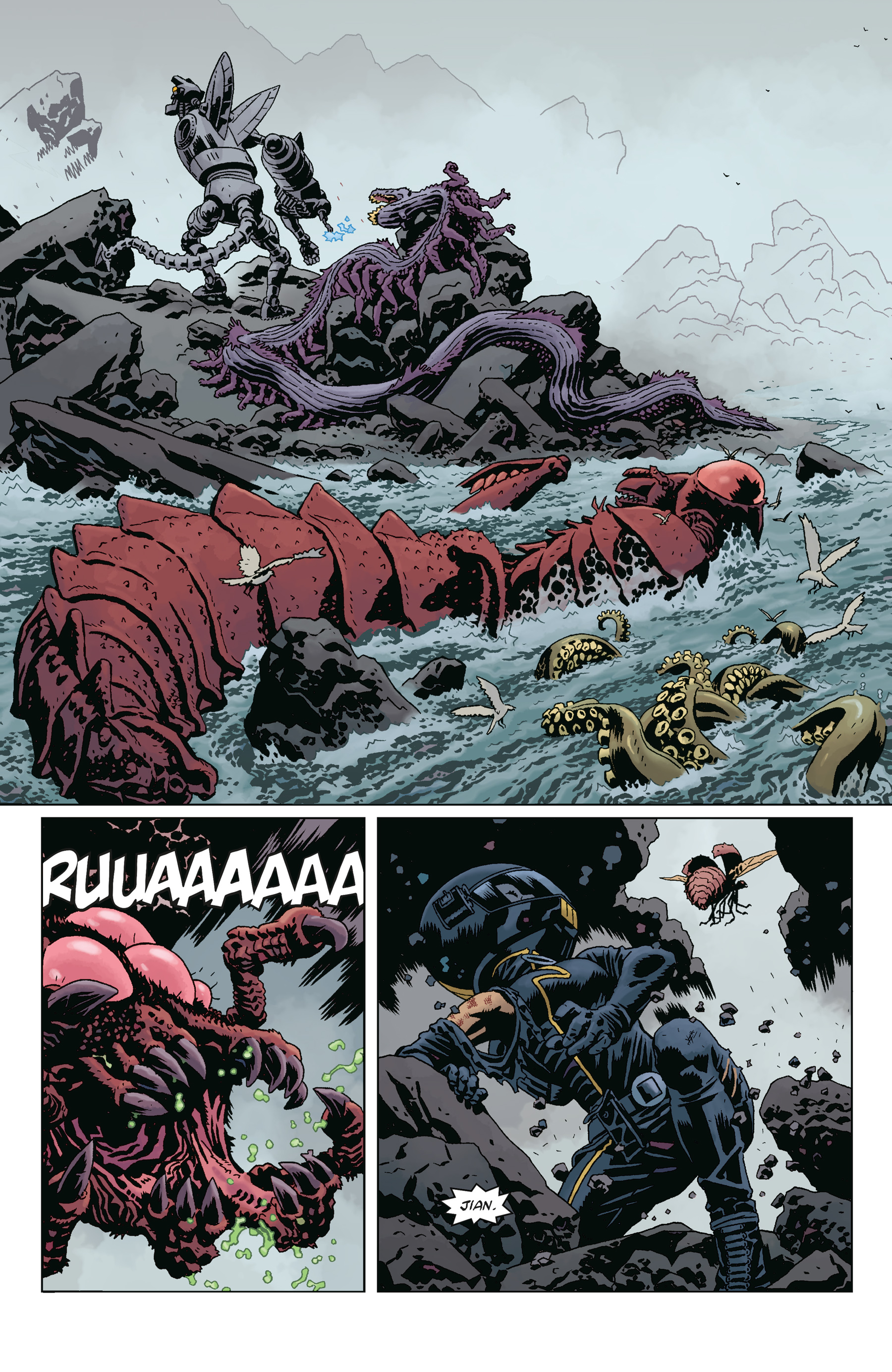 Read online Giant Robot Hellboy comic -  Issue #3 - 8