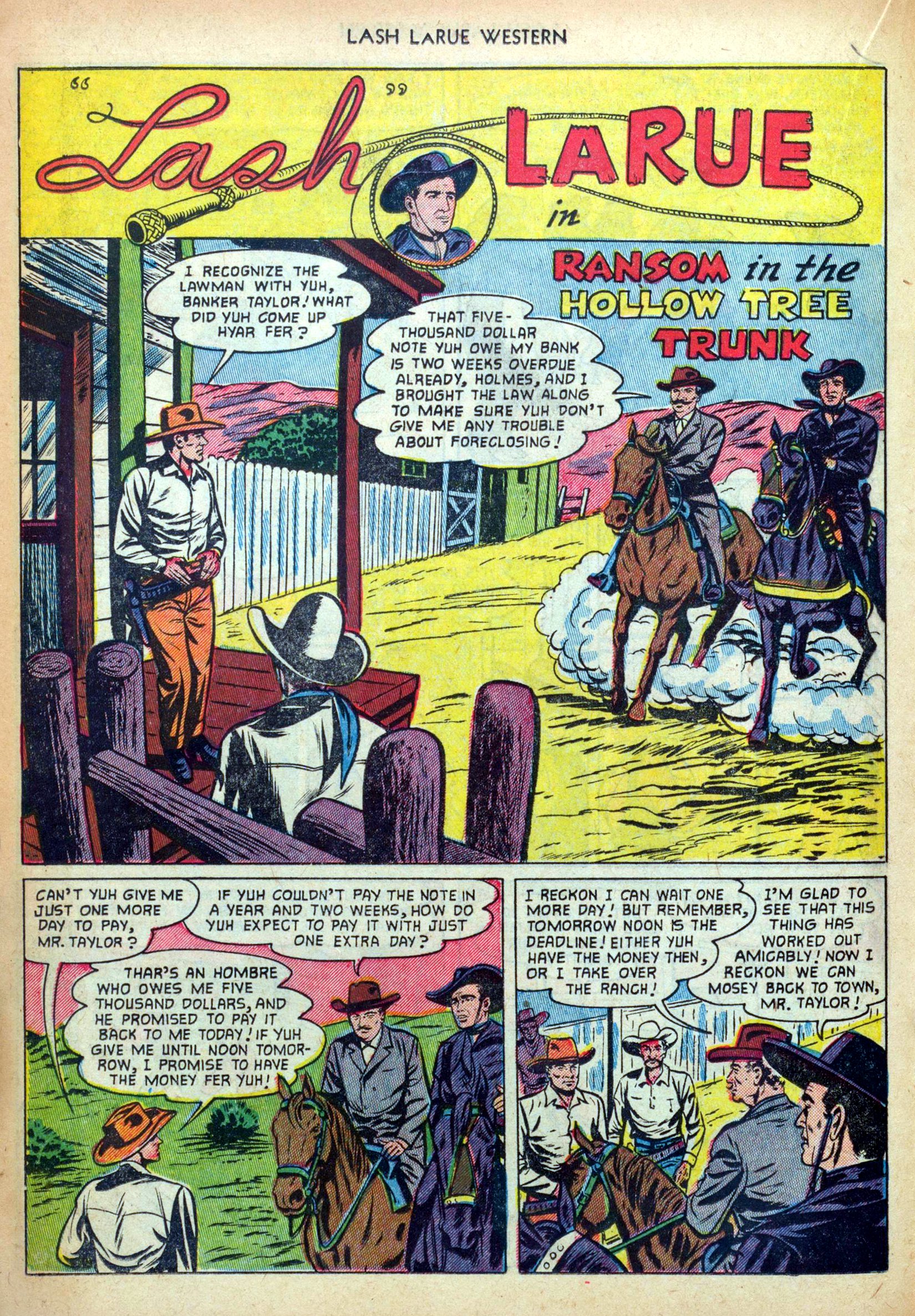 Read online Lash Larue Western (1949) comic -  Issue #34 - 18