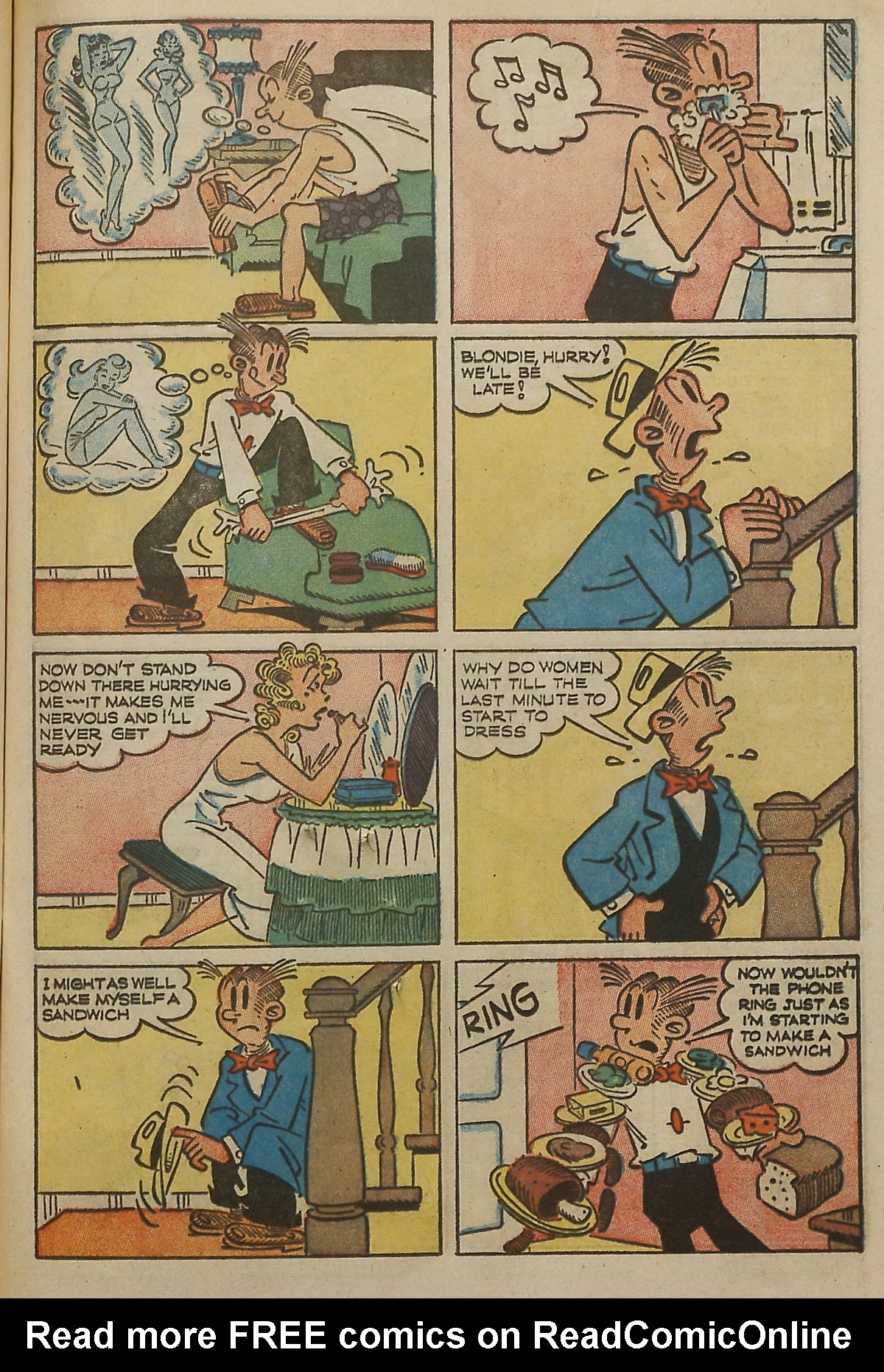 Read online Blondie Comics (1960) comic -  Issue #159 - 47