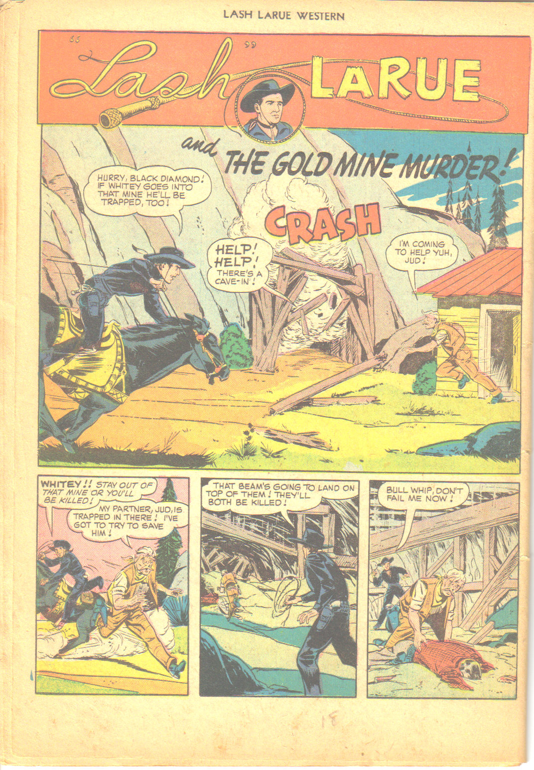 Read online Lash Larue Western (1949) comic -  Issue #6 - 18