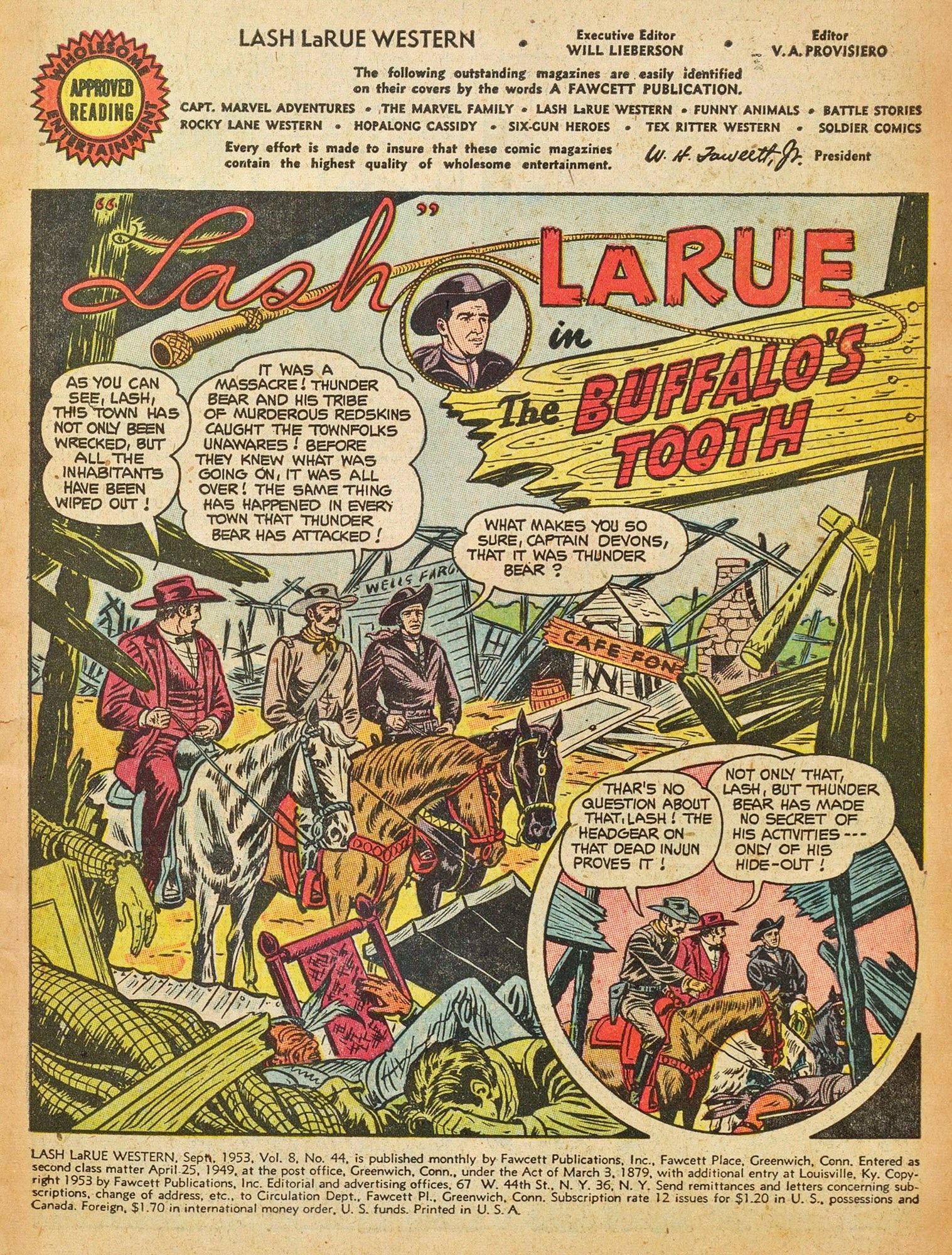 Read online Lash Larue Western (1949) comic -  Issue #44 - 3