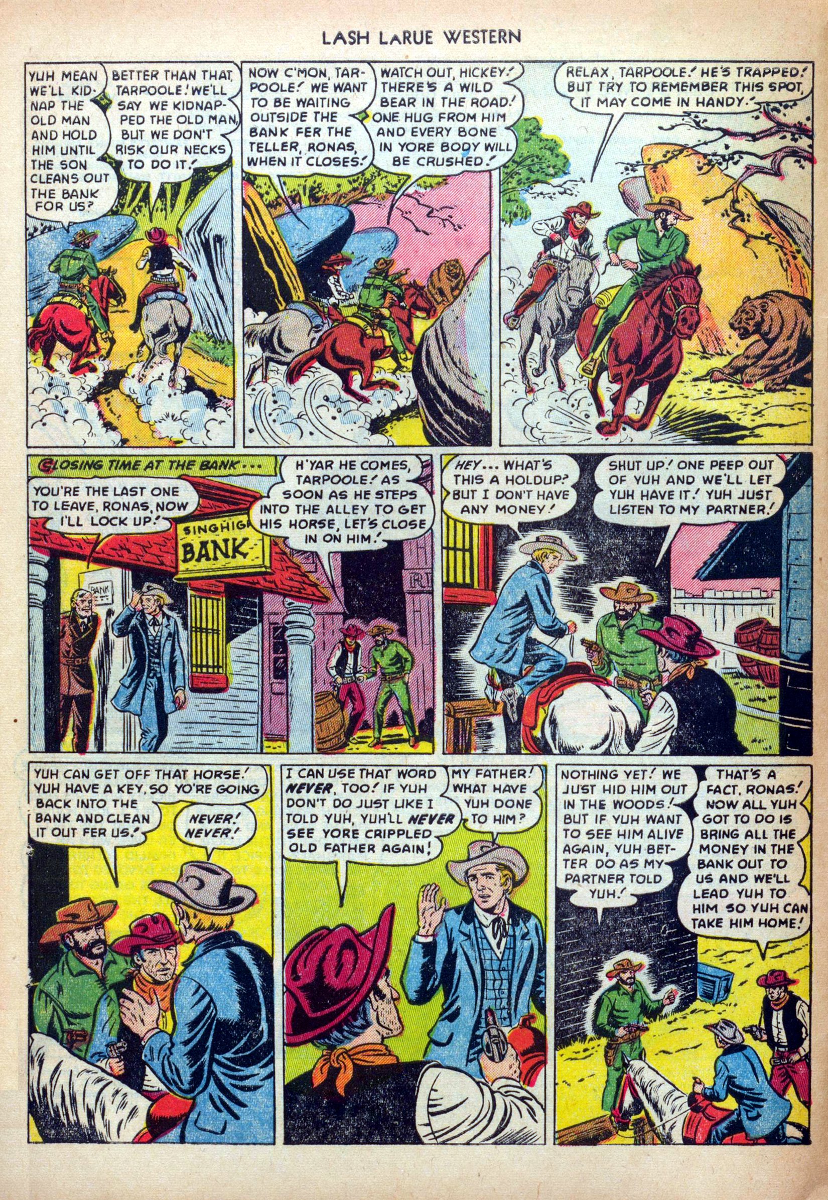 Read online Lash Larue Western (1949) comic -  Issue #31 - 4