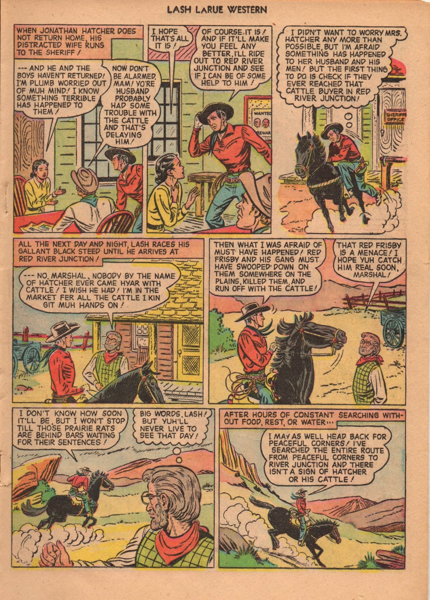 Read online Lash Larue Western (1949) comic -  Issue #1 - 17