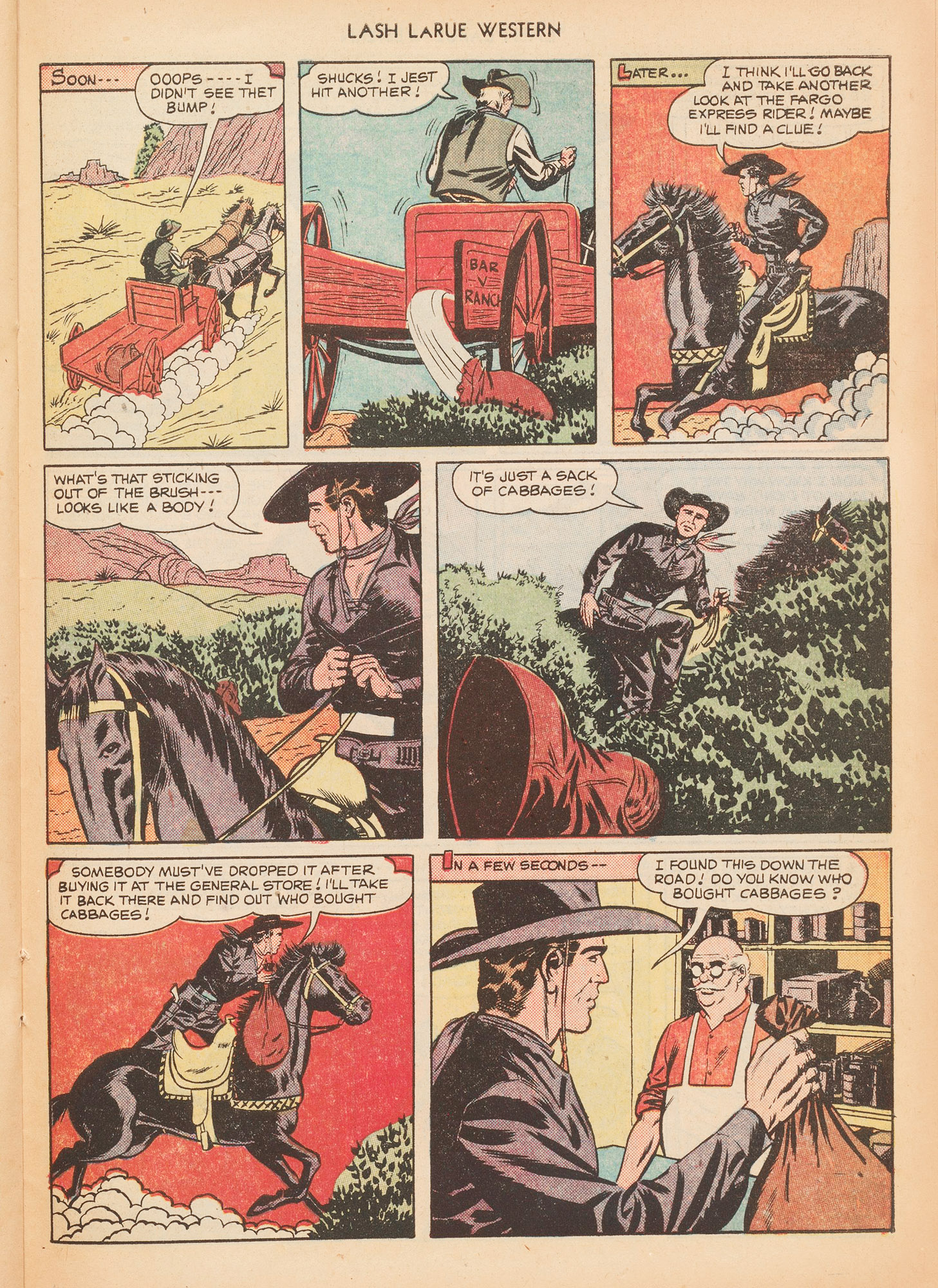 Read online Lash Larue Western (1949) comic -  Issue #10 - 31