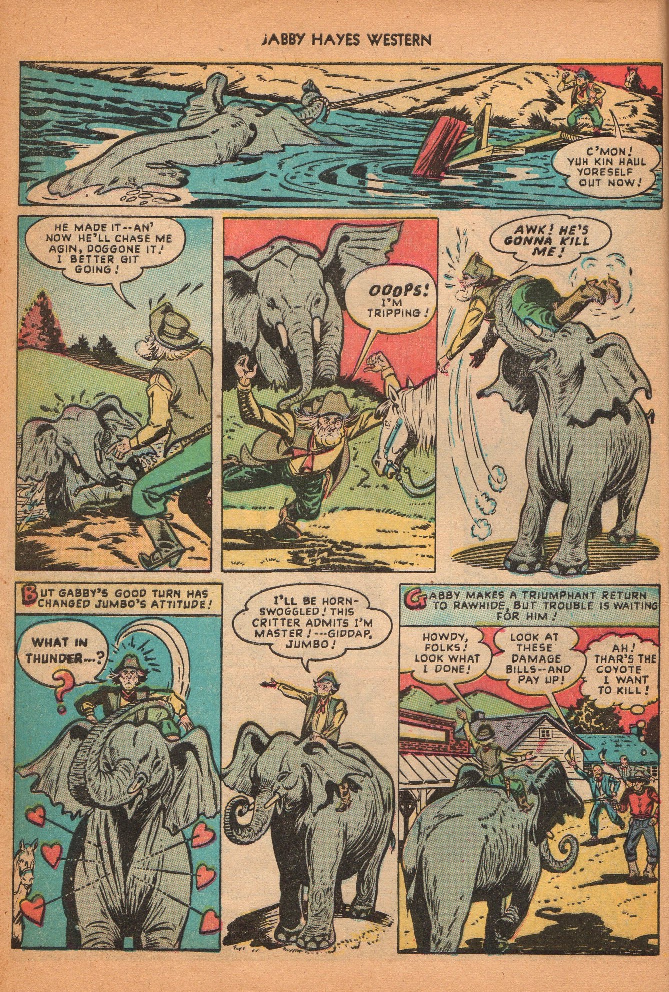 Read online Gabby Hayes Western comic -  Issue #7 - 8