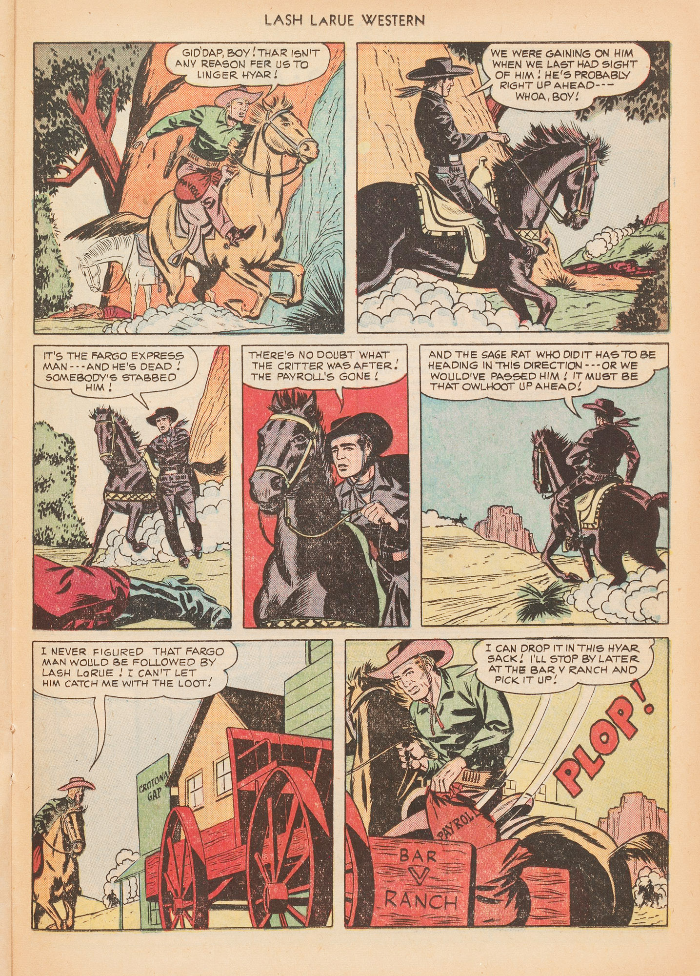 Read online Lash Larue Western (1949) comic -  Issue #10 - 29