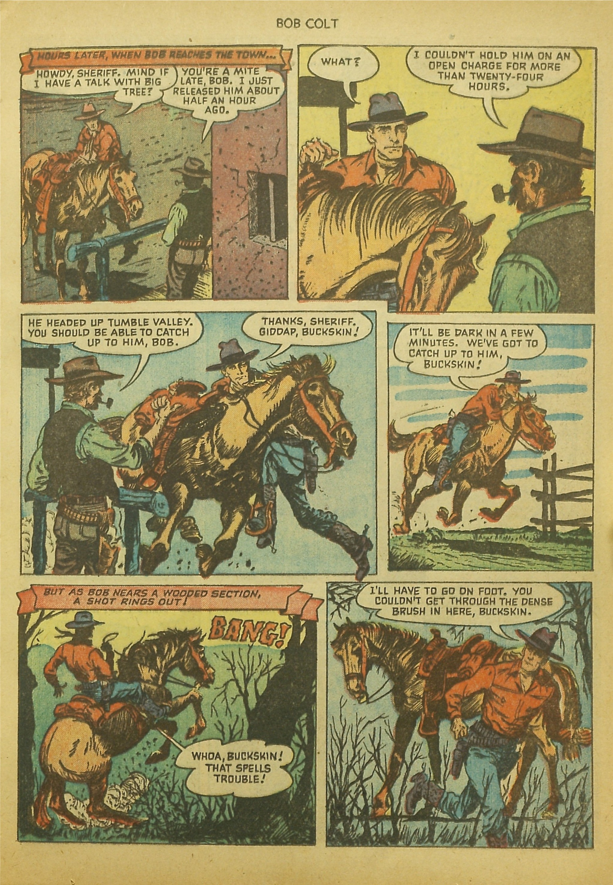 Read online Bob Colt Western comic -  Issue #8 - 9