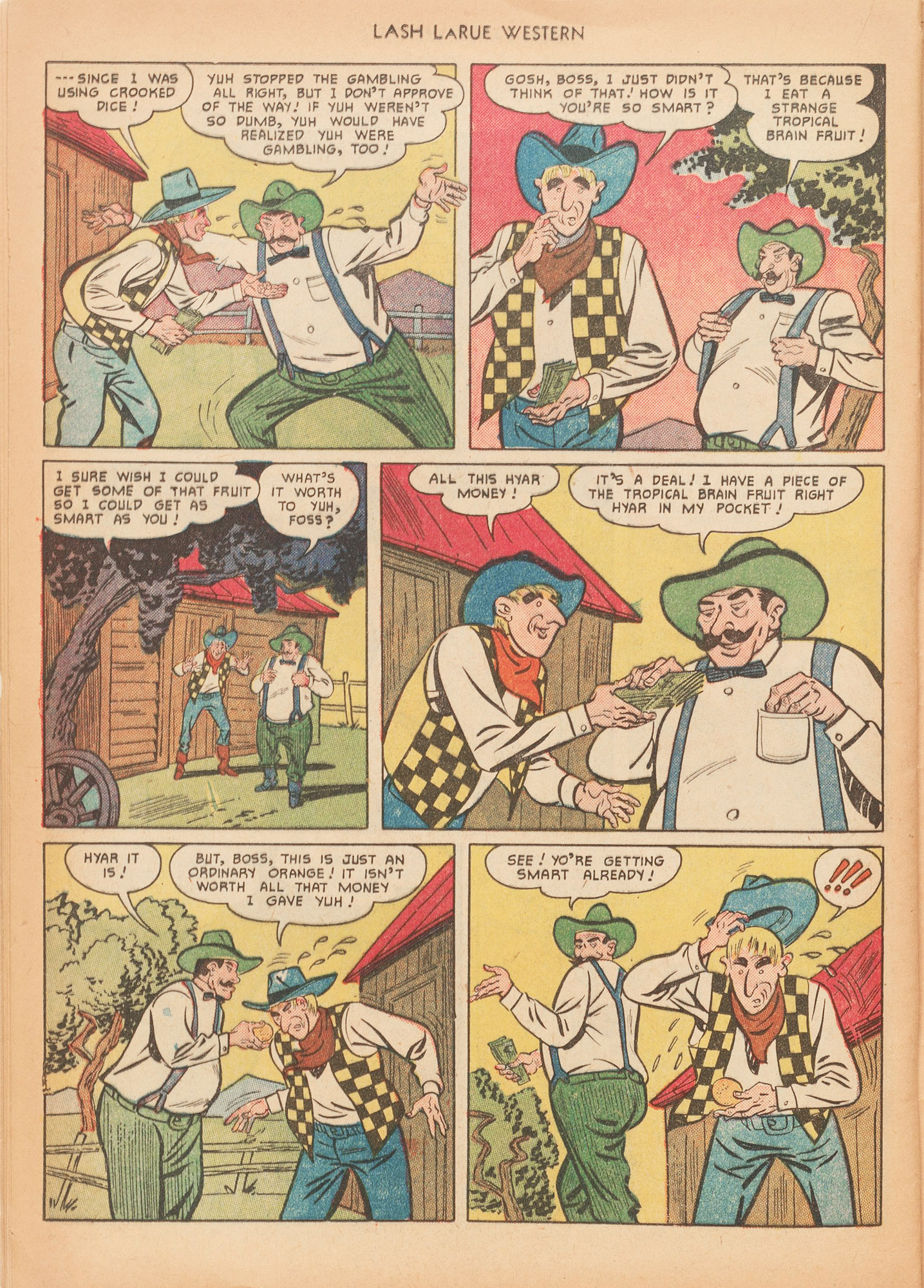 Read online Lash Larue Western (1949) comic -  Issue #15 - 36