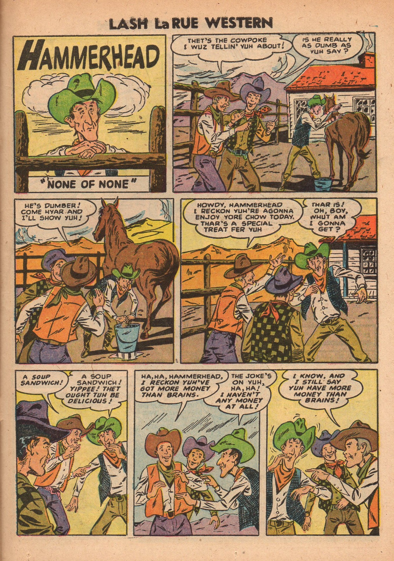 Read online Lash Larue Western (1949) comic -  Issue #49 - 23