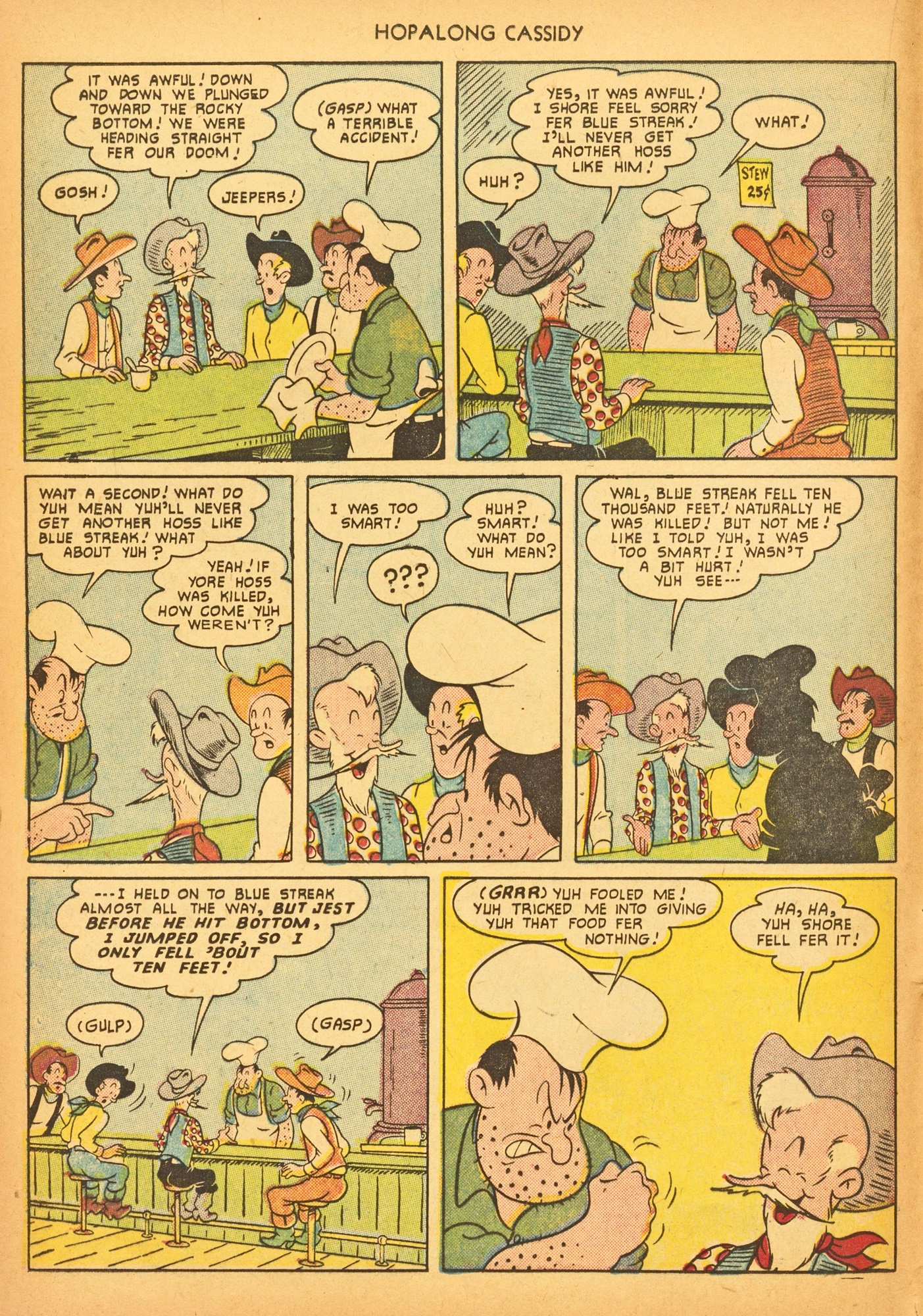 Read online Hopalong Cassidy comic -  Issue #54 - 16