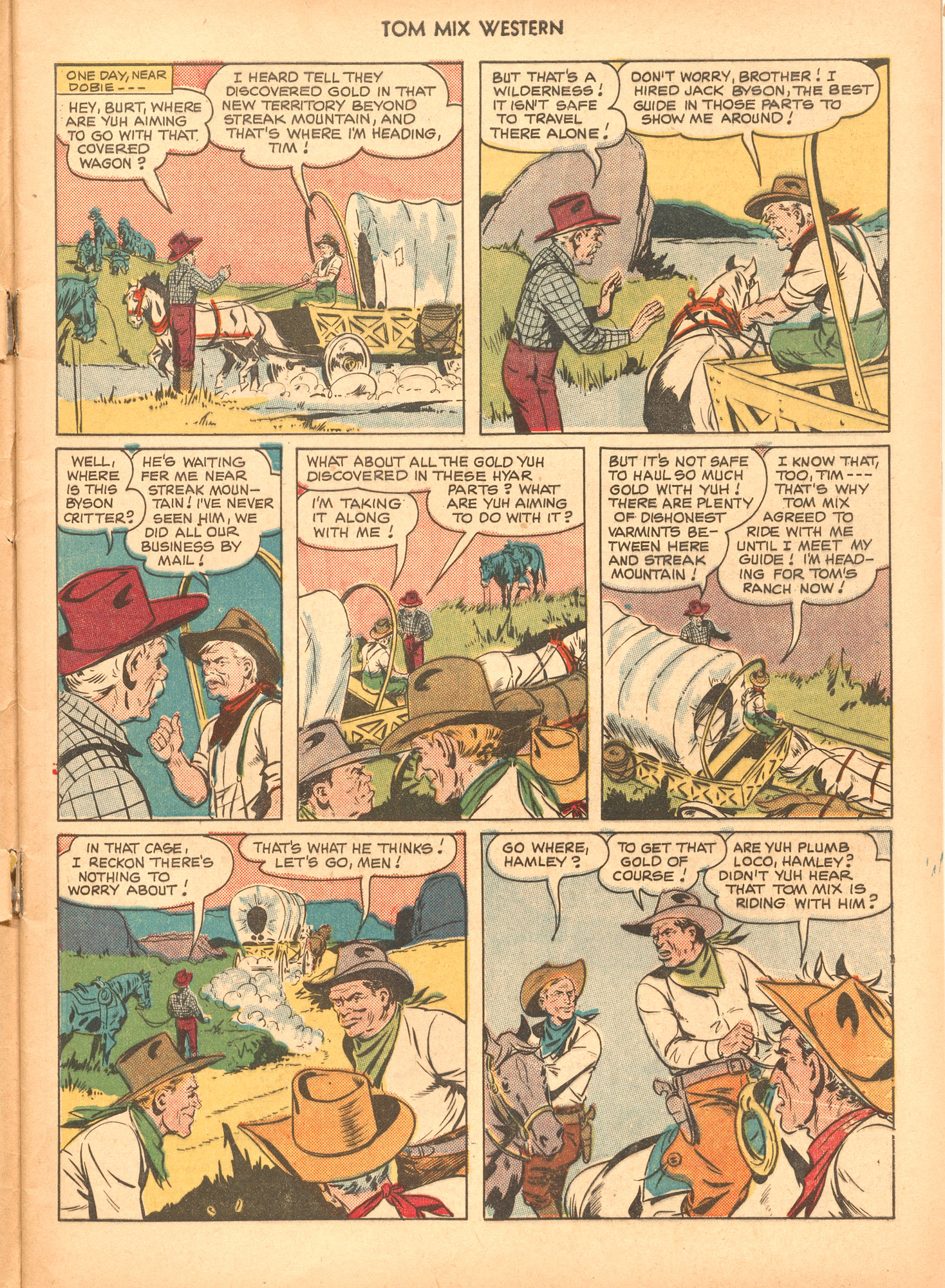 Read online Tom Mix Western (1948) comic -  Issue #36 - 5