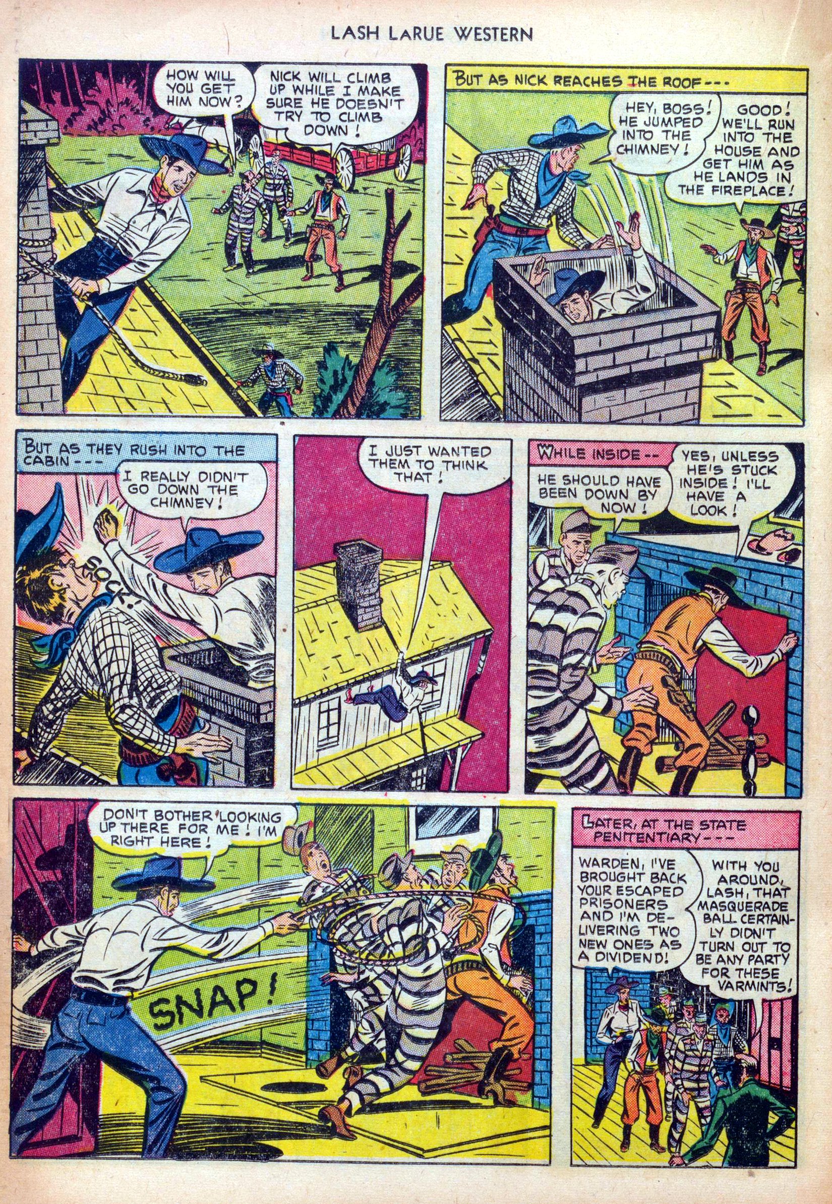 Read online Lash Larue Western (1949) comic -  Issue #25 - 24