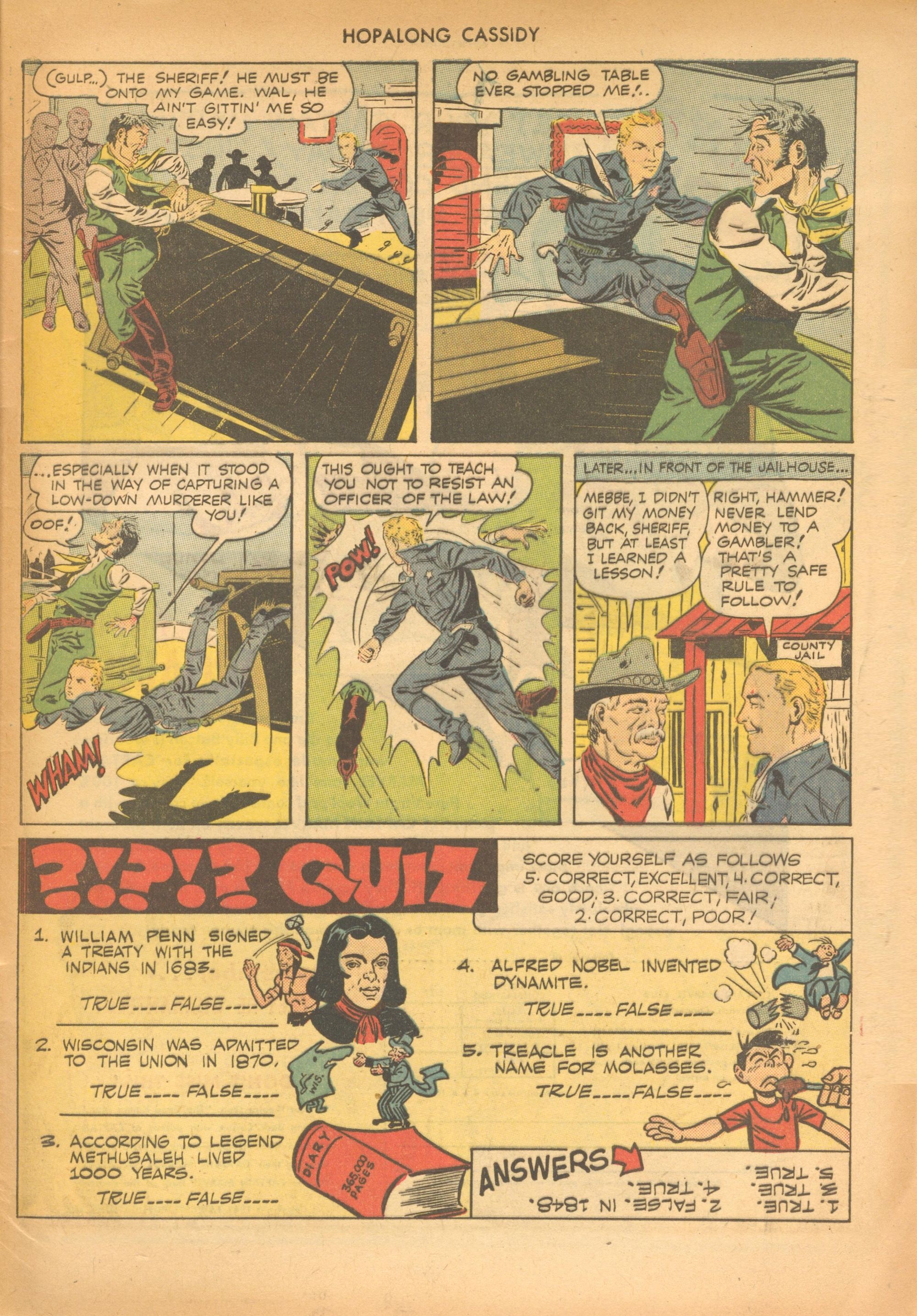 Read online Hopalong Cassidy comic -  Issue #43 - 49