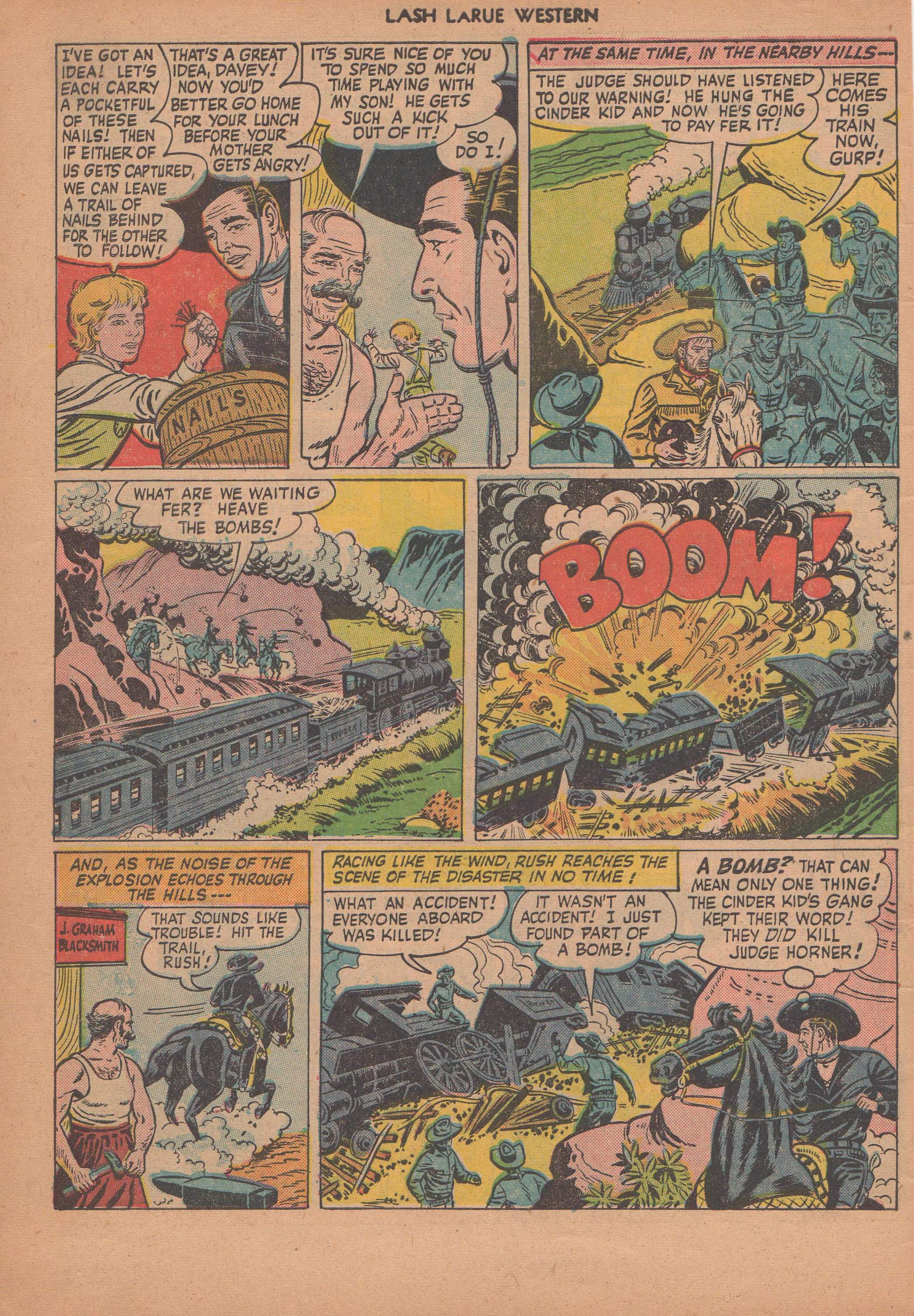 Read online Lash Larue Western (1949) comic -  Issue #14 - 7