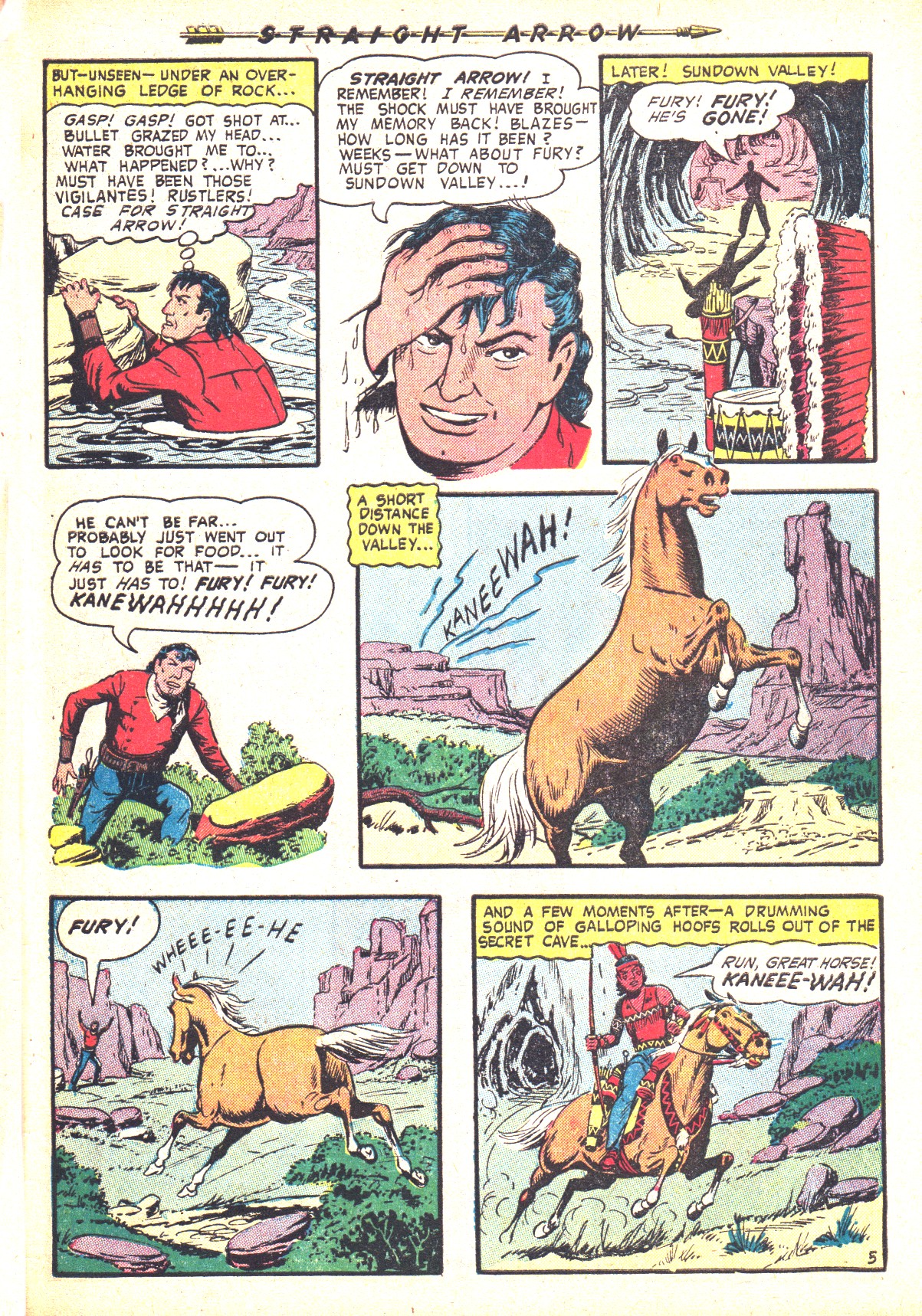 Read online Straight Arrow comic -  Issue #36 - 31