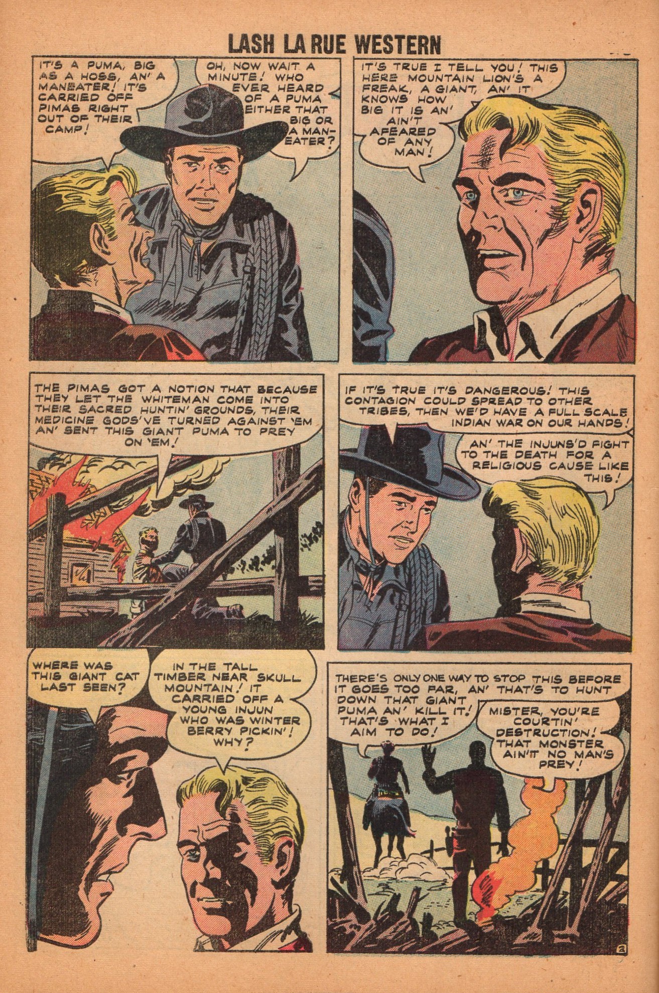 Read online Lash Larue Western (1949) comic -  Issue #71 - 31
