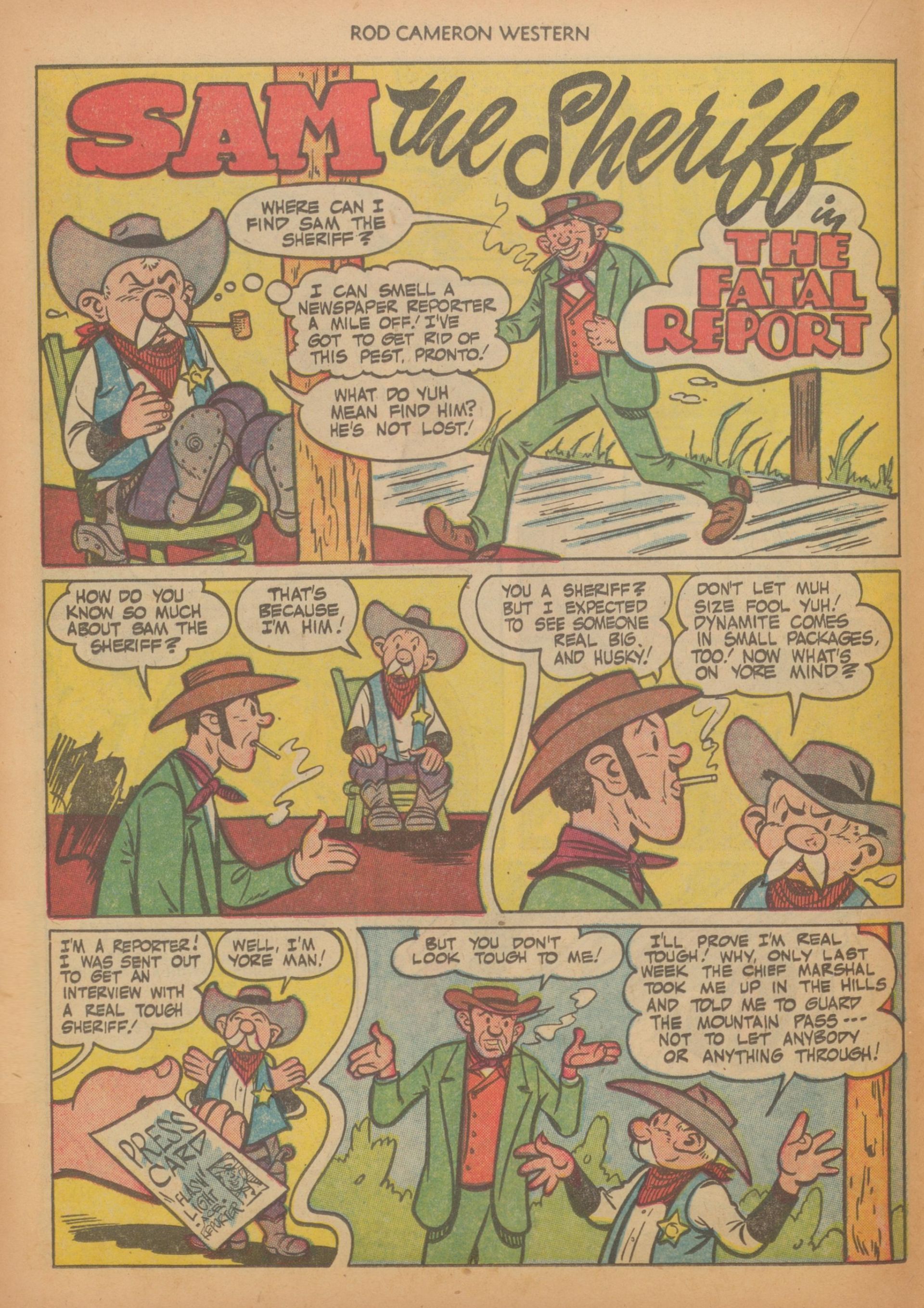 Read online Rod Cameron Western comic -  Issue #12 - 18