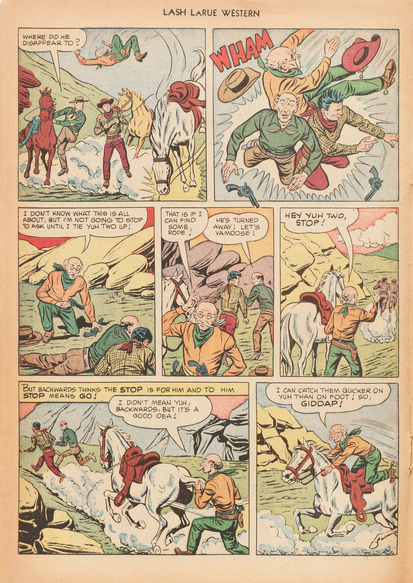 Read online Lash Larue Western (1949) comic -  Issue #15 - 20