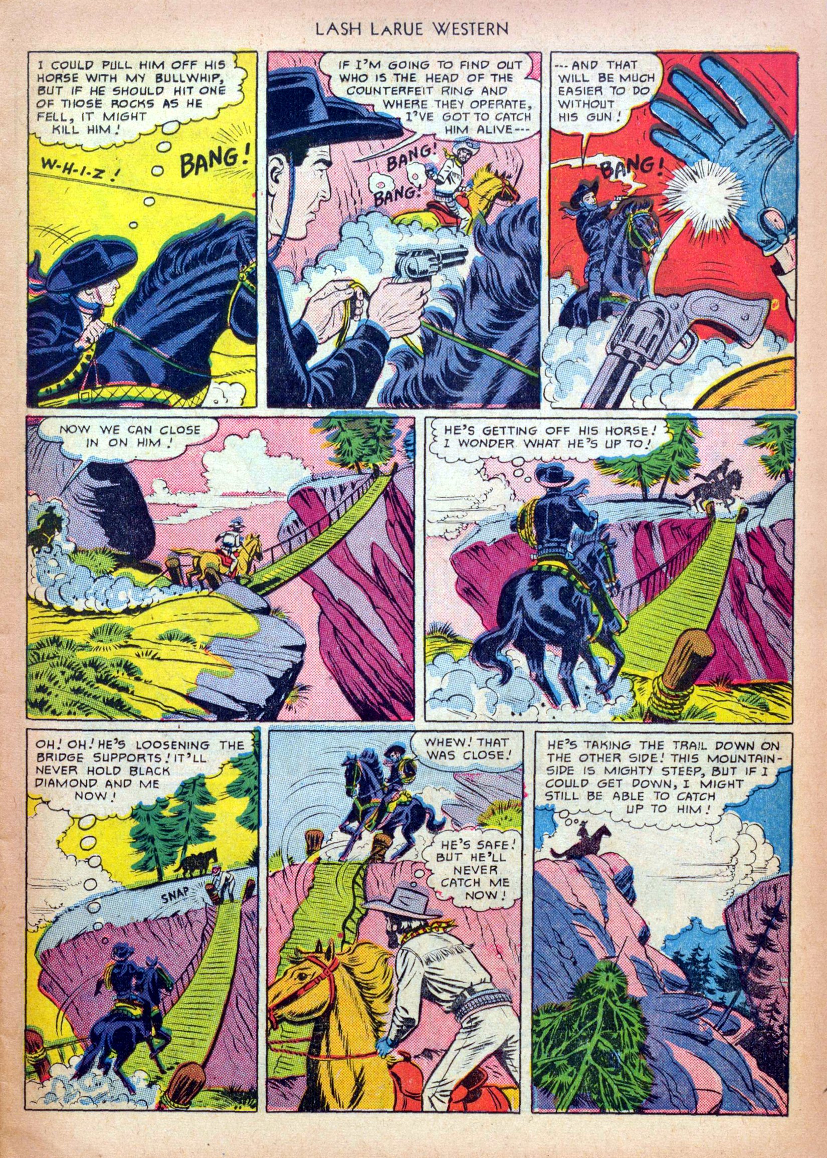 Read online Lash Larue Western (1949) comic -  Issue #13 - 7