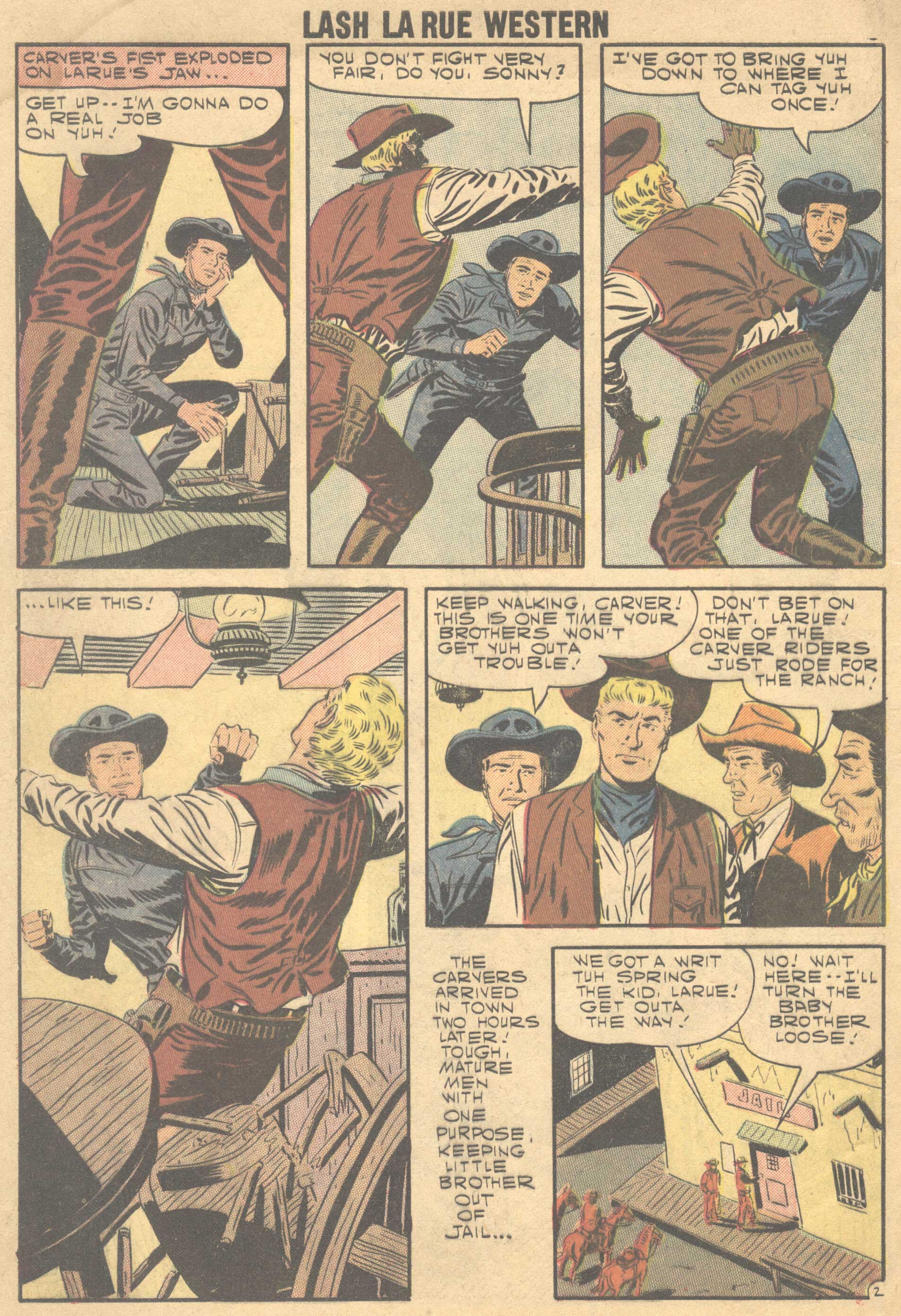 Read online Lash Larue Western (1949) comic -  Issue #66 - 5