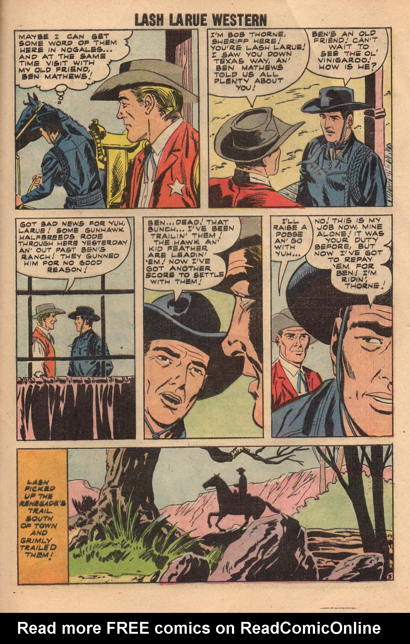 Read online Lash Larue Western (1949) comic -  Issue #70 - 29