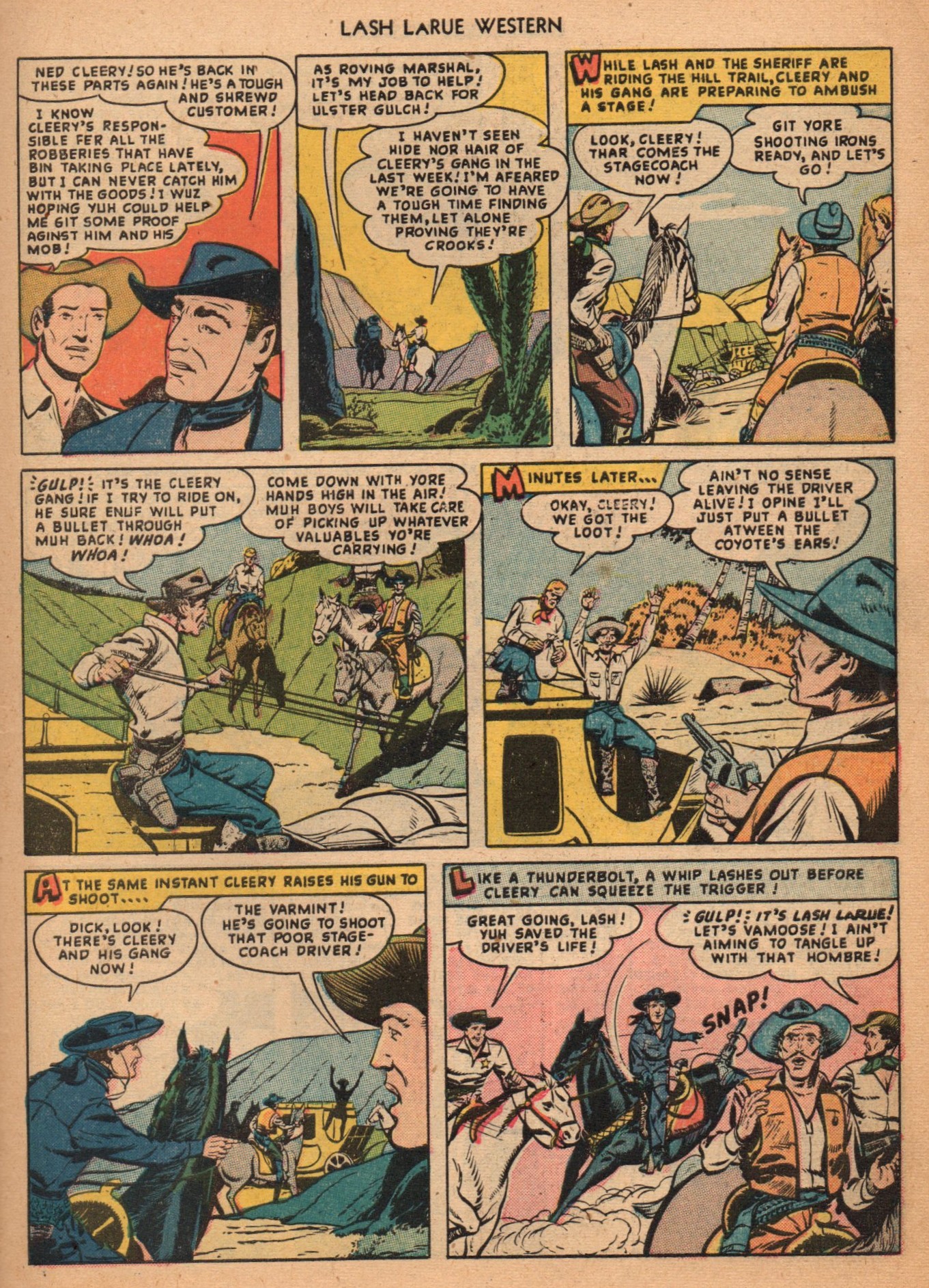 Read online Lash Larue Western (1949) comic -  Issue #2 - 27