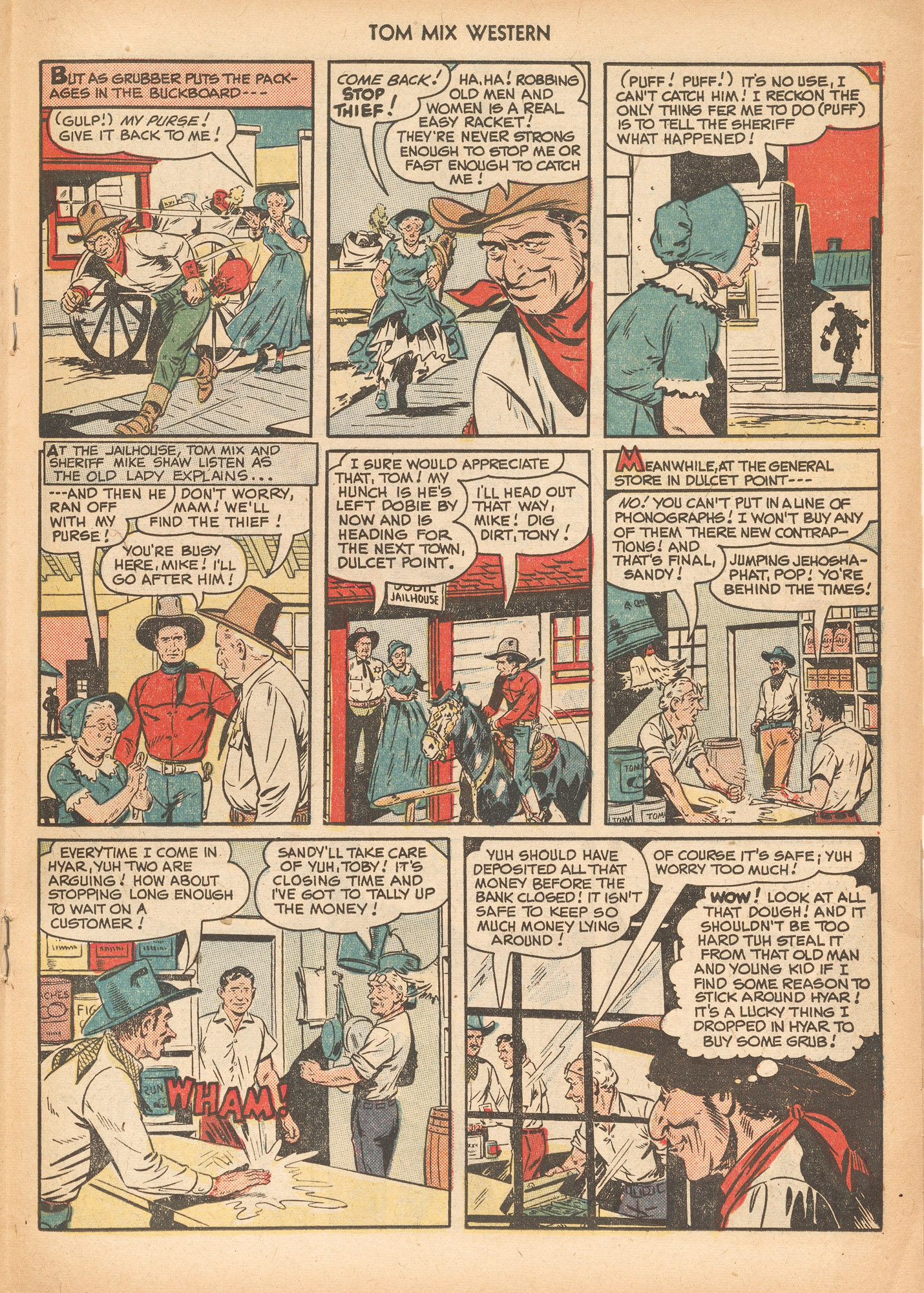 Read online Tom Mix Western (1948) comic -  Issue #26 - 19