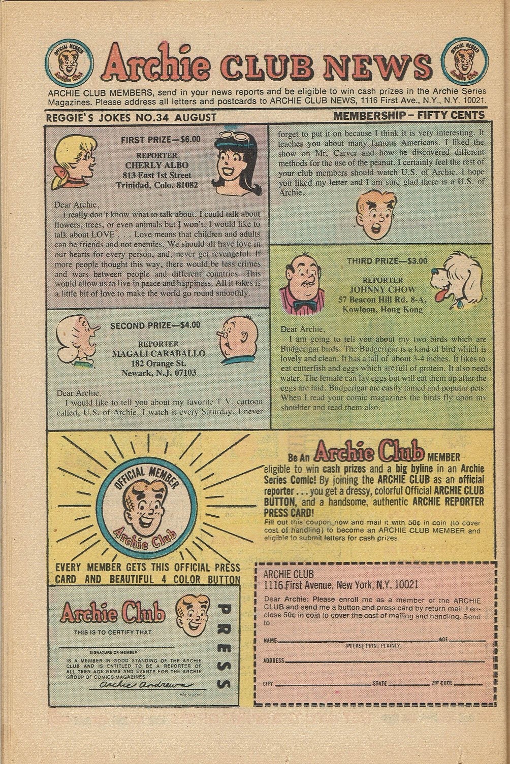 Read online Reggie's Wise Guy Jokes comic -  Issue #34 - 25