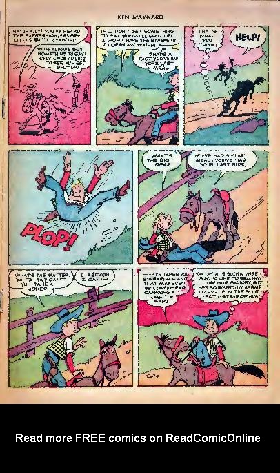 Read online Ken Maynard Western comic -  Issue #7 - 15