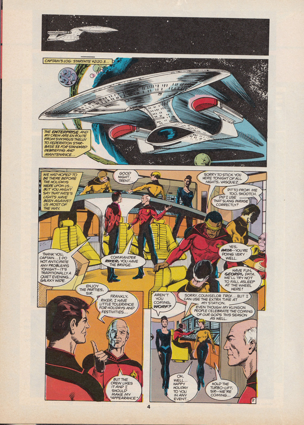 Read online Star Trek The Next Generation (1990) comic -  Issue #3 - 4
