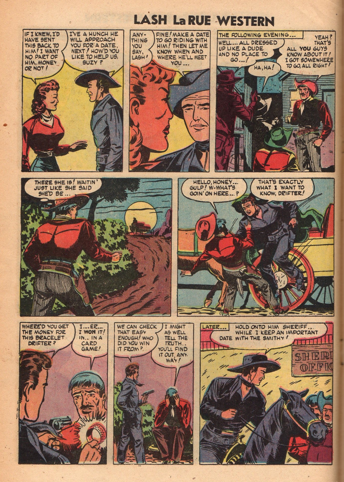 Read online Lash Larue Western (1949) comic -  Issue #48 - 16