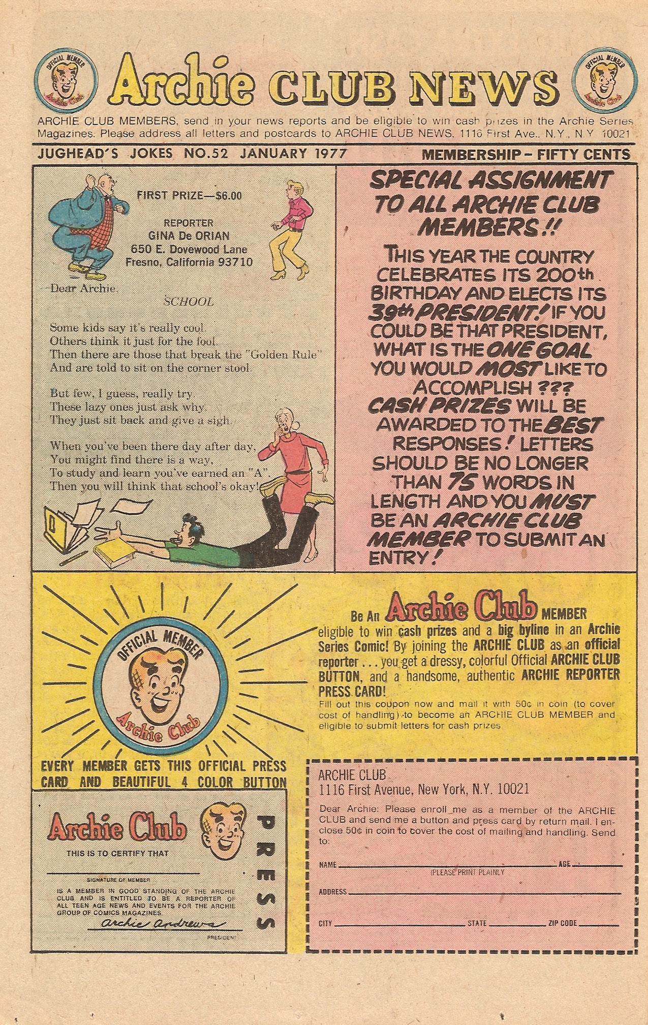 Read online Jughead's Jokes comic -  Issue #52 - 26